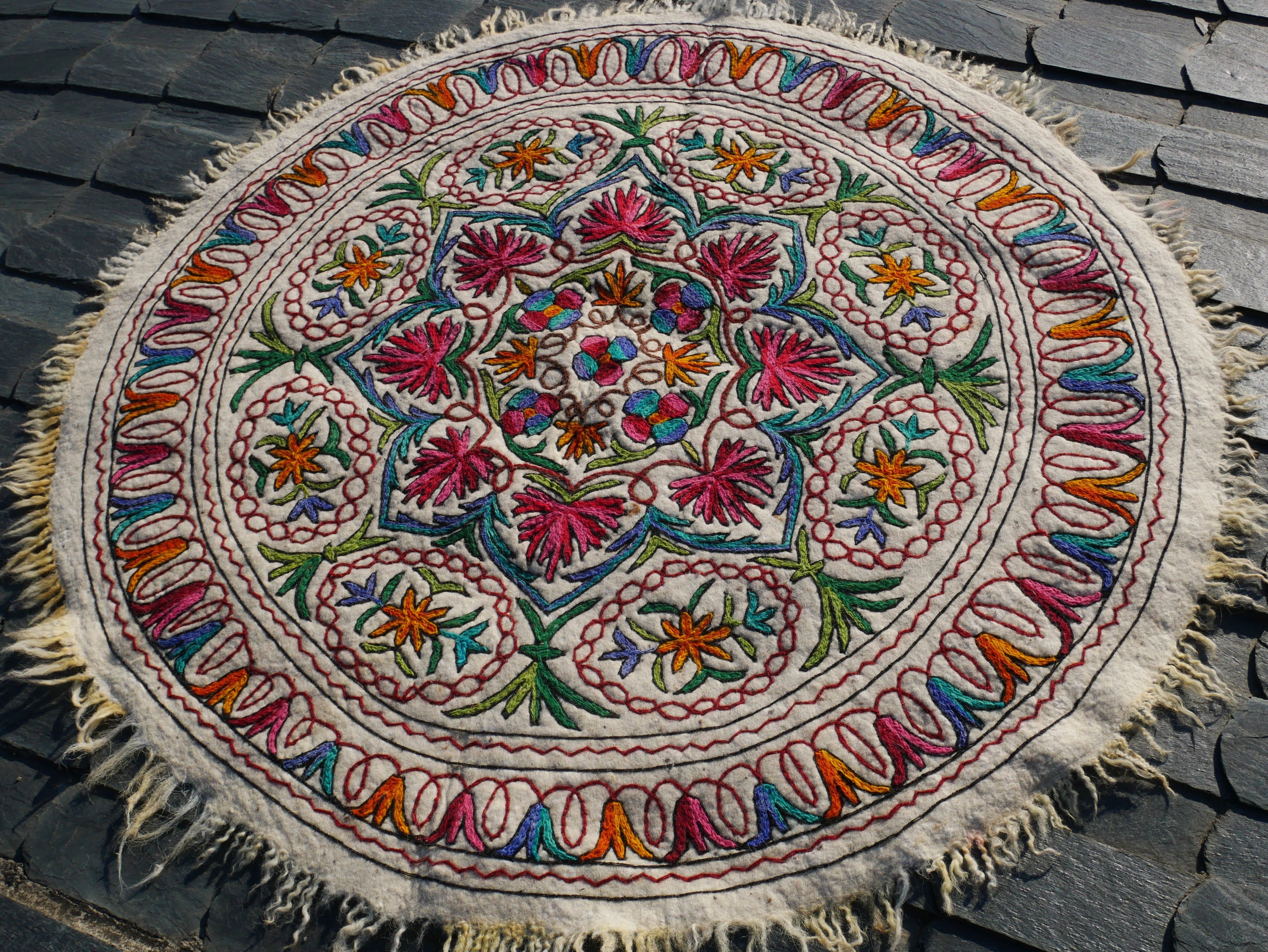 Kashmiri Namda rugs - The Shanti Home