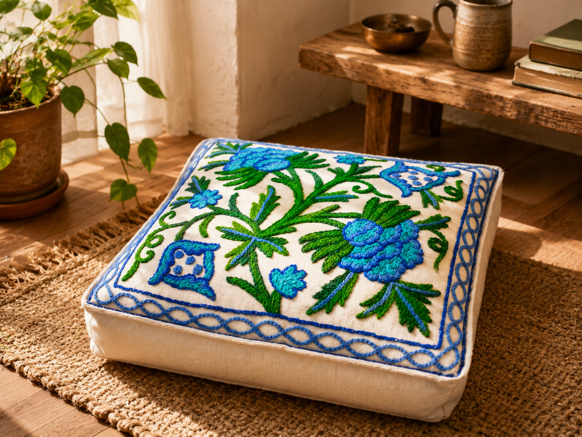 Kashmiri Bodenkissen