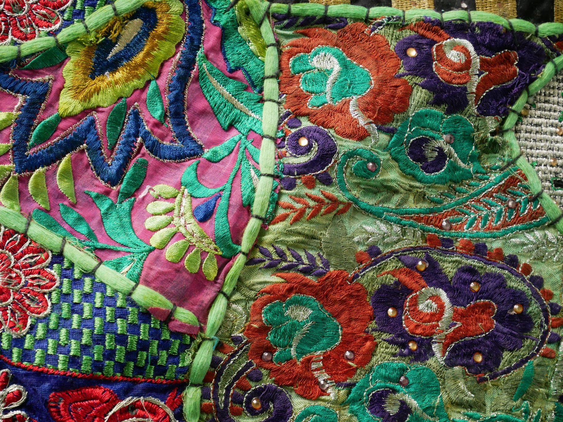 Tapiz de pared estilo jungla bohemio Patchwork - Hippie indio - Tapiz de pared estilo bohemio