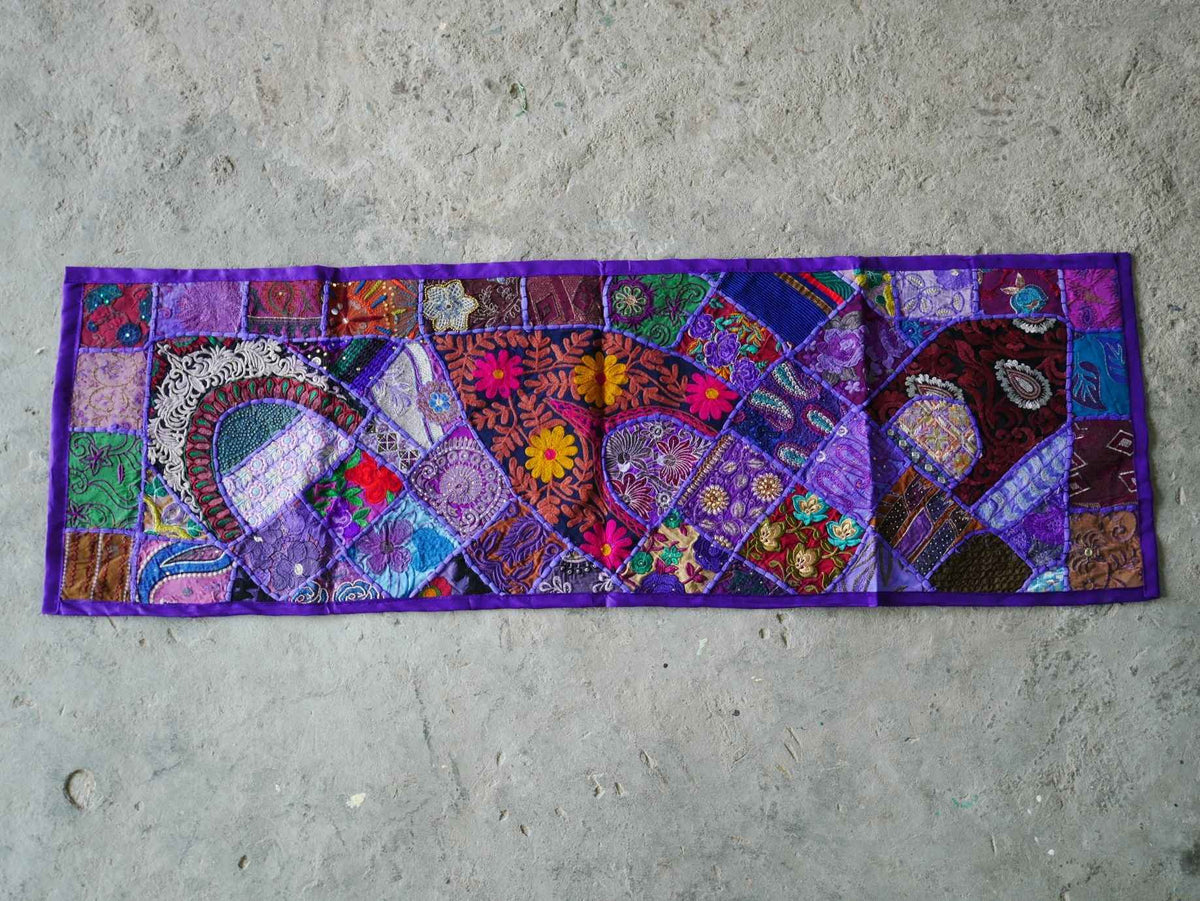 Table runner - wall tapestry boho style Indian wall hanging colorful table runner