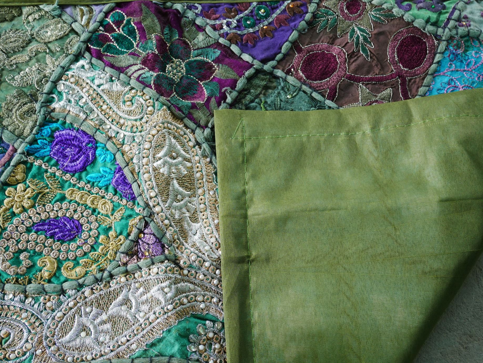 Table runner - wall tapestry boho style Indian wall hanging colorful table runner
