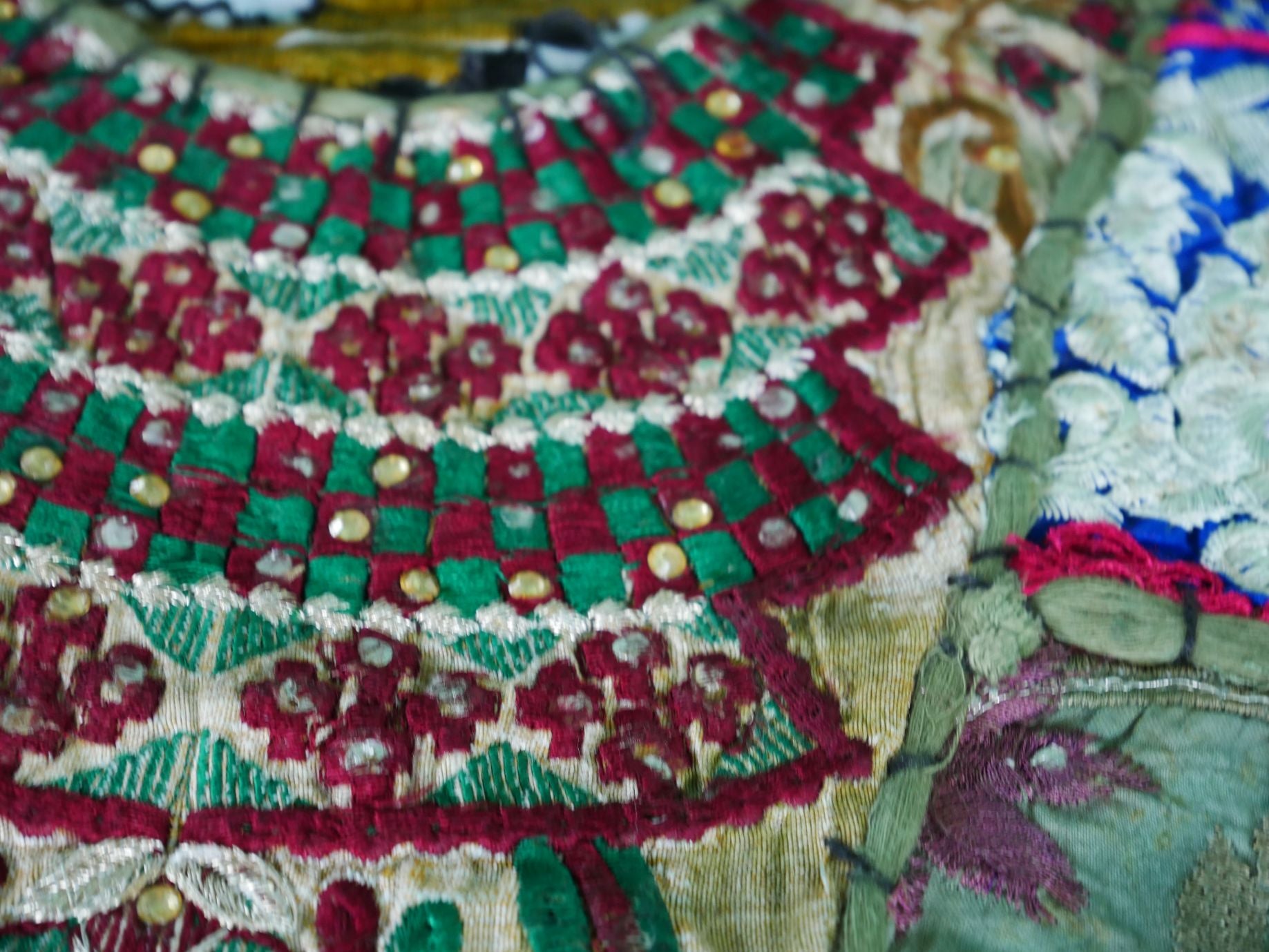 Table runner - wall tapestry boho style Indian wall hanging colorful table runner
