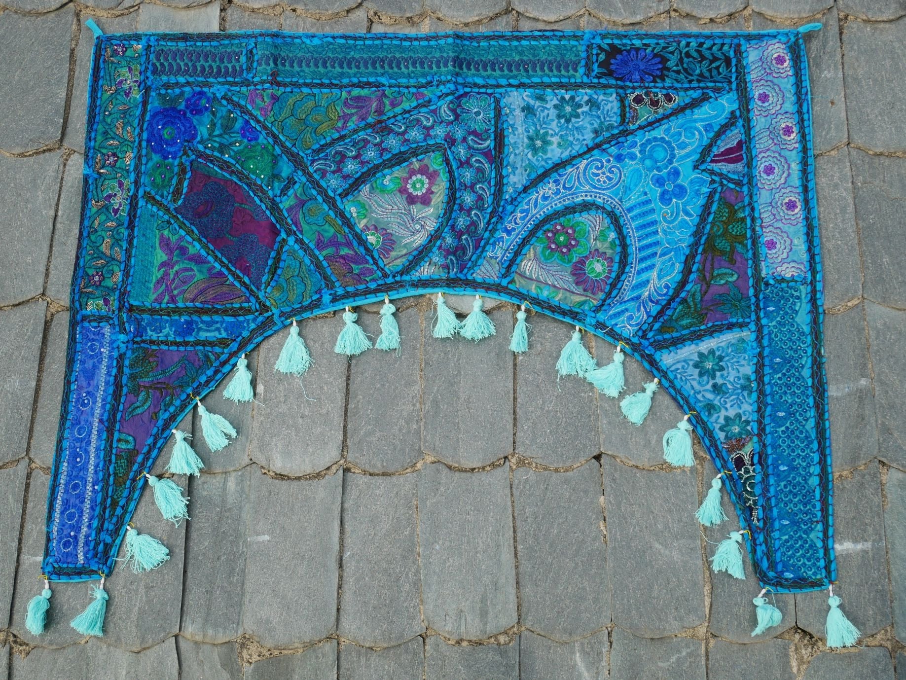 Indian door hanging - Toran - Colorful door Decor or wall tapestry for bohemian wall decor and hippie home