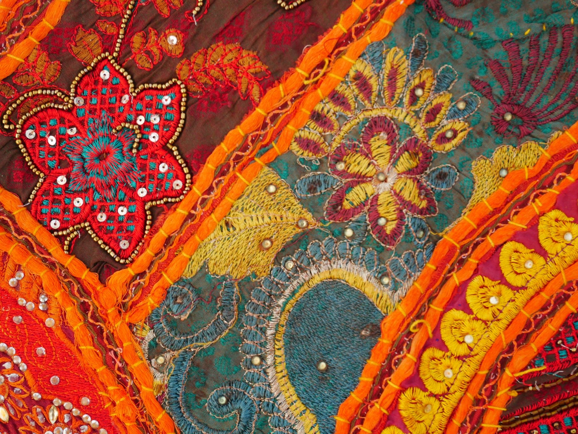 Large Door Hanging 78" Indian Entrance Decor - Toran - Boho Wall Decor - Window Valance - The Shanti Home