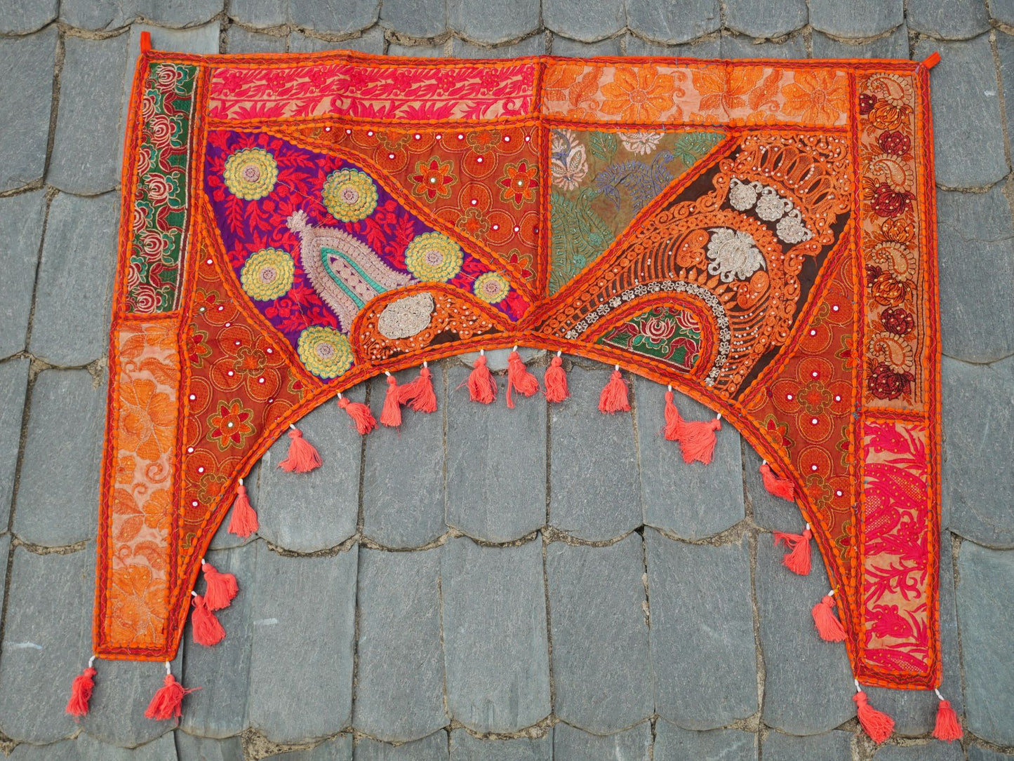 Indian door hanging - Toran - Colorful door Decor or wall tapestry for bohemian wall decor and hippie home