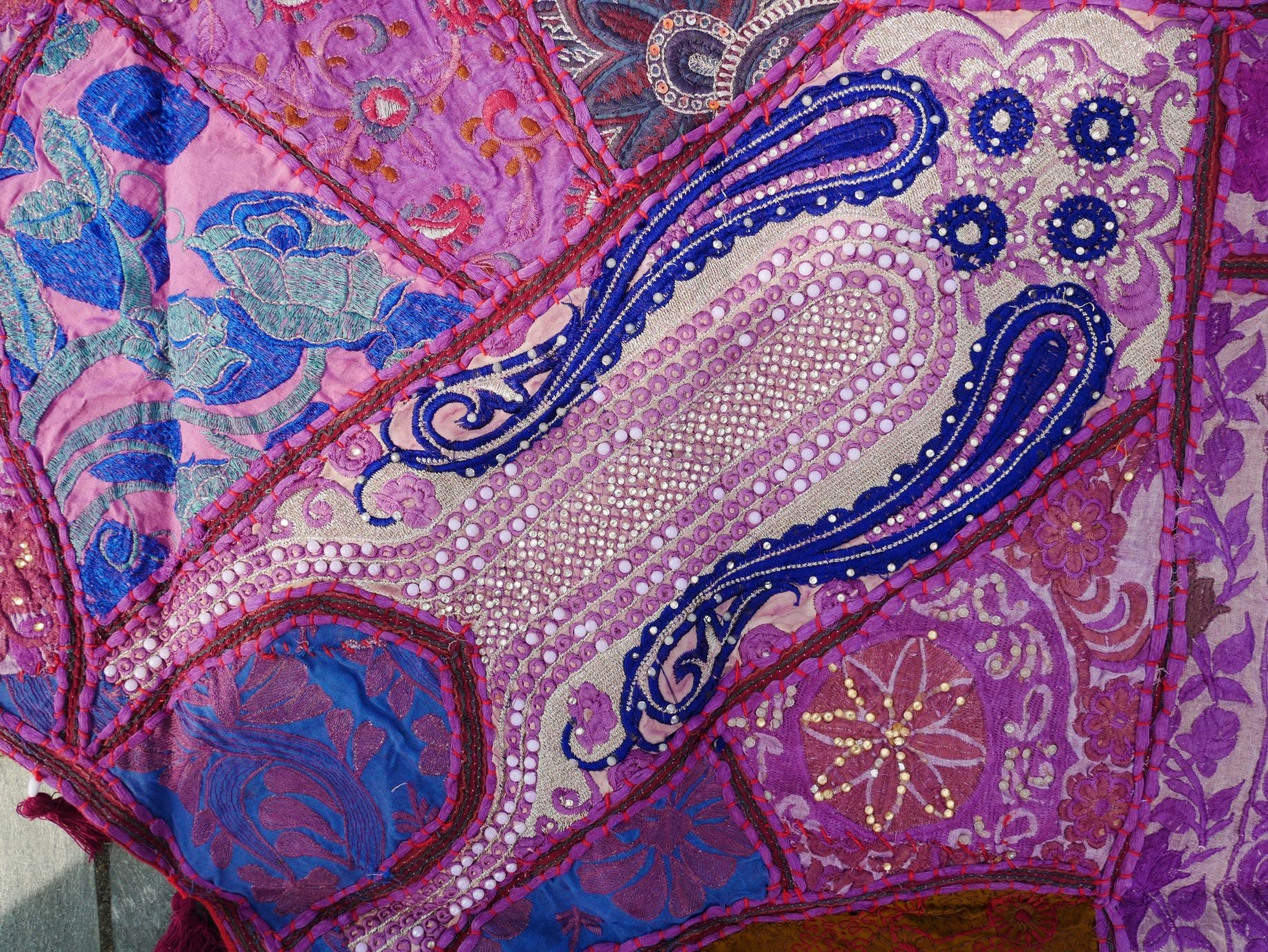 Large Door Hanging 78" Indian Entrance Decor - Toran - Boho Wall Decor - Window Valance - The Shanti Home