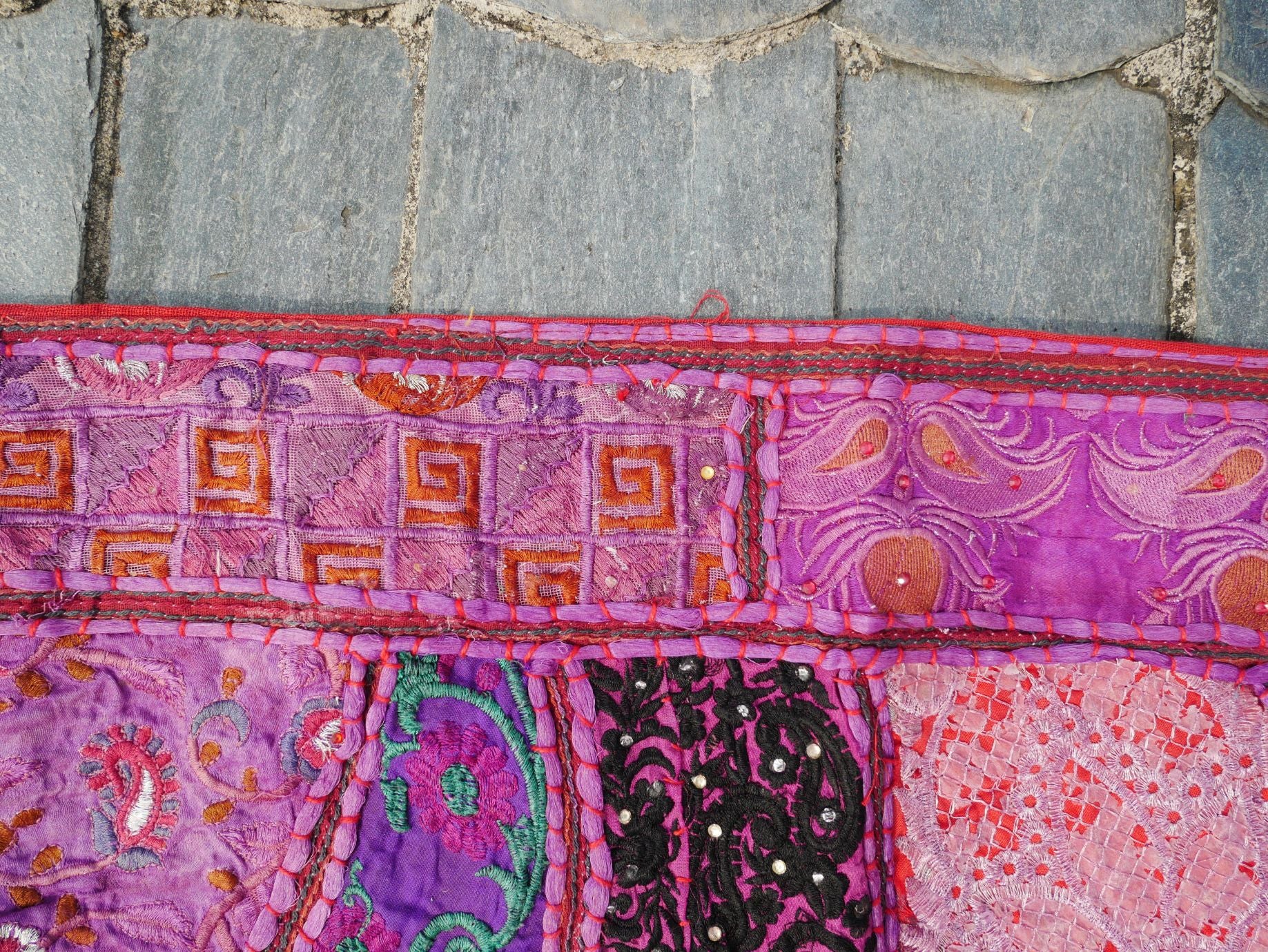 Large Door Hanging 78" Indian Entrance Decor - Toran - Boho Wall Decor - Window Valance - The Shanti Home