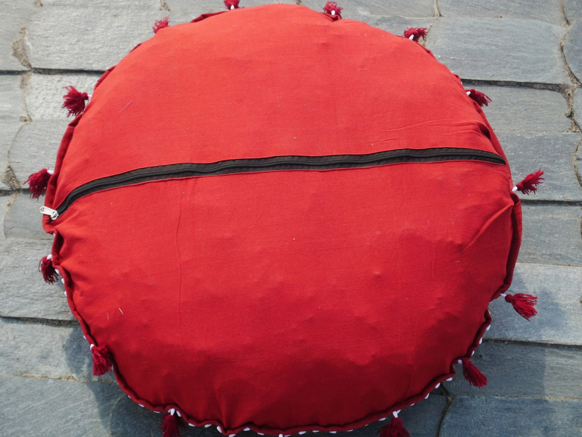 Floor pillow "Shanti Heart" large floor cushion cover or meditation cushion (cover only) - The Shanti Home