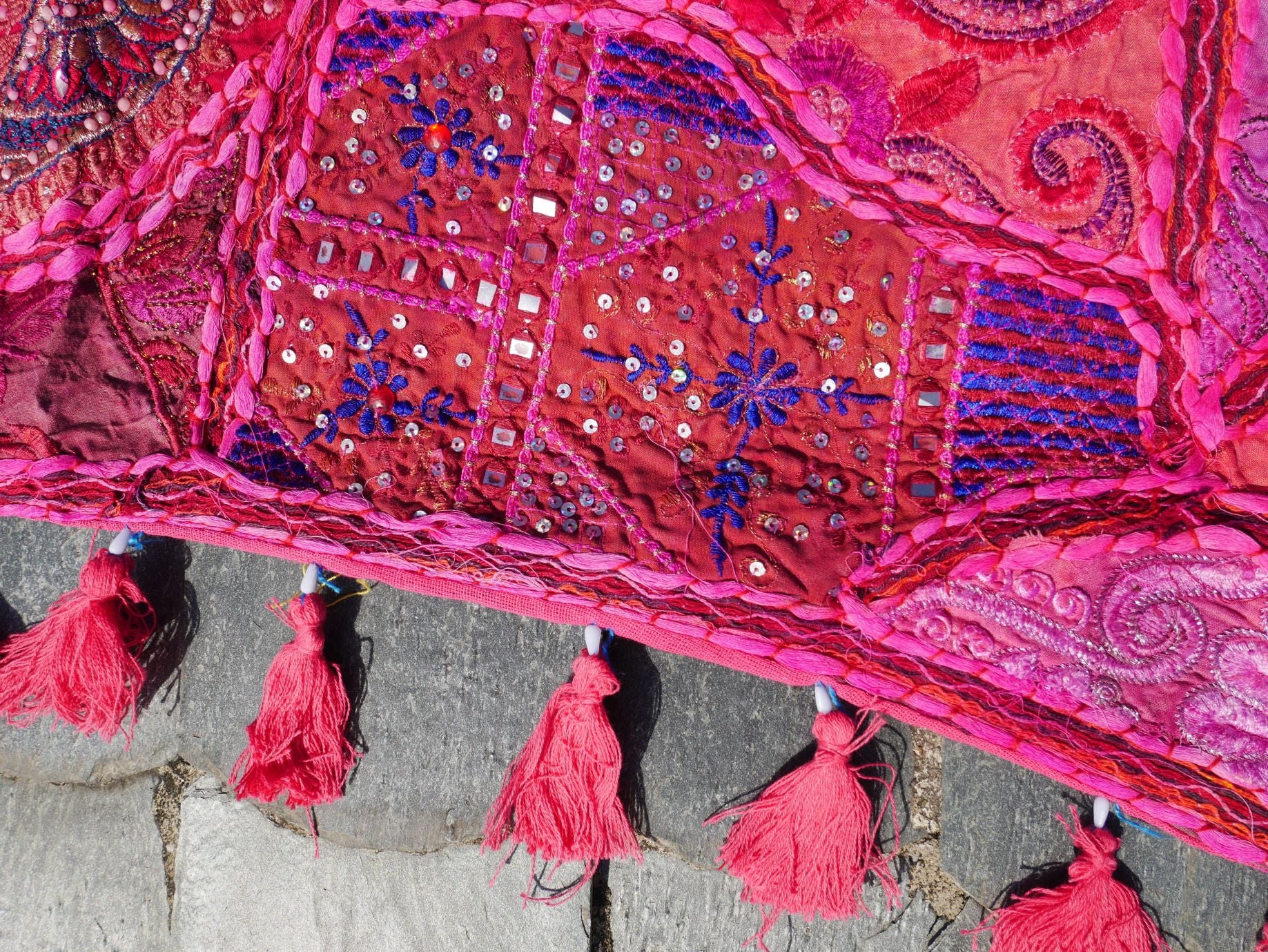 Large Indian Entrance Decor - Toran - Boho Wall Decor - Window Valance - The Shanti Home