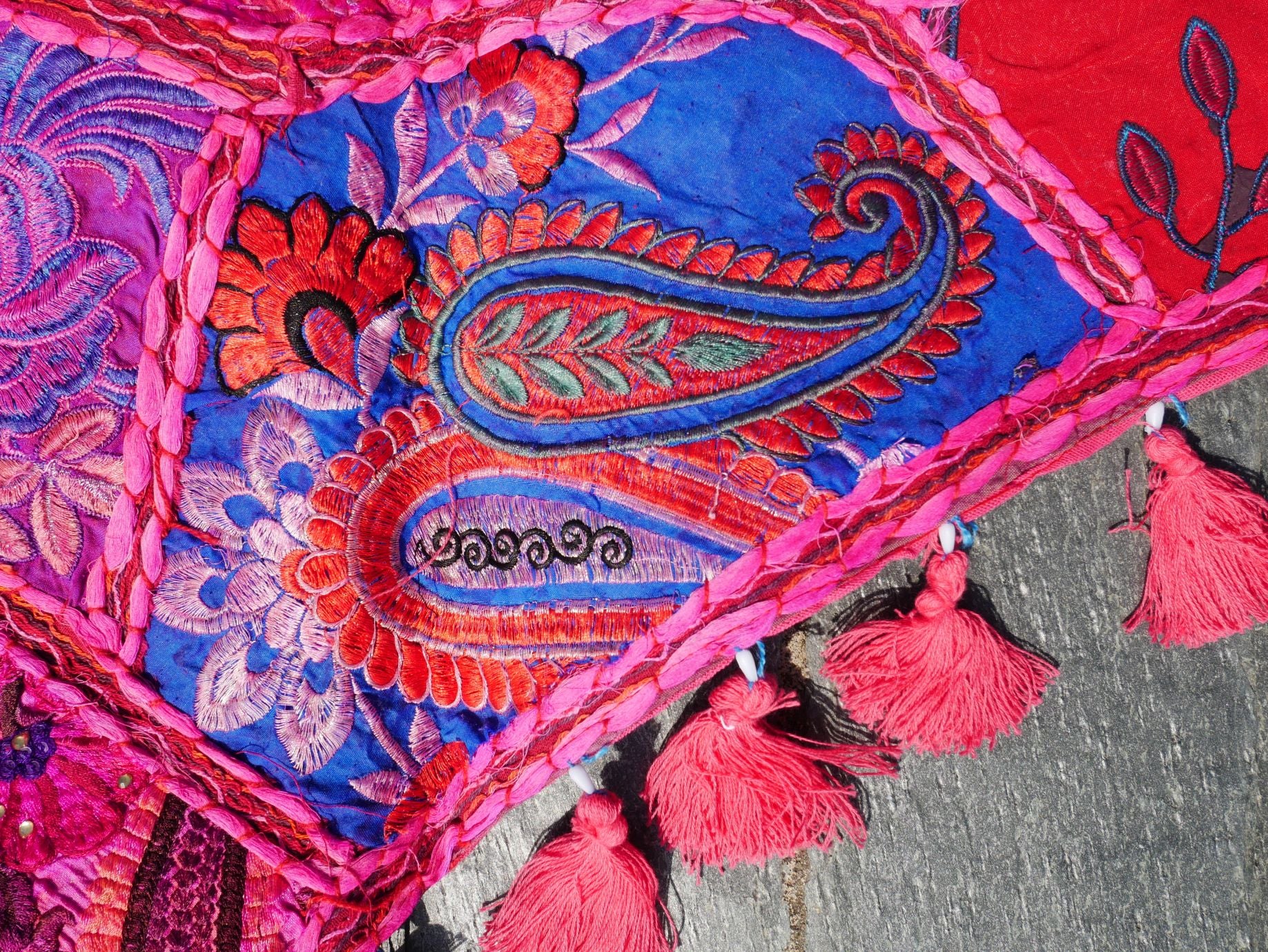 Large Indian Entrance Decor - Toran - Boho Wall Decor - Window Valance - The Shanti Home