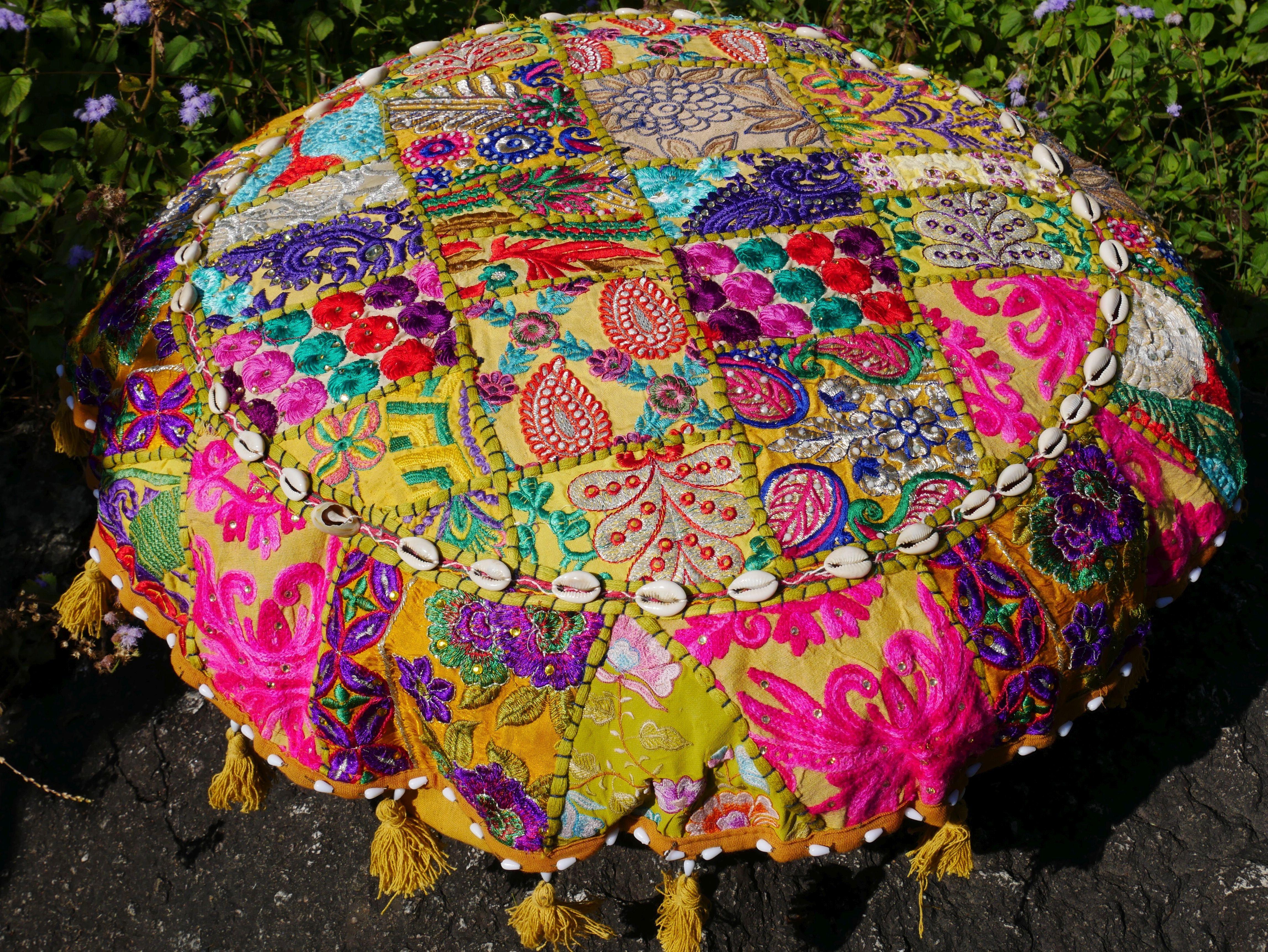 Floor pillow "Masala" - Indian floor seating | Colorful meditation cushion - boho floor pillow - Cover only - The Shanti Home