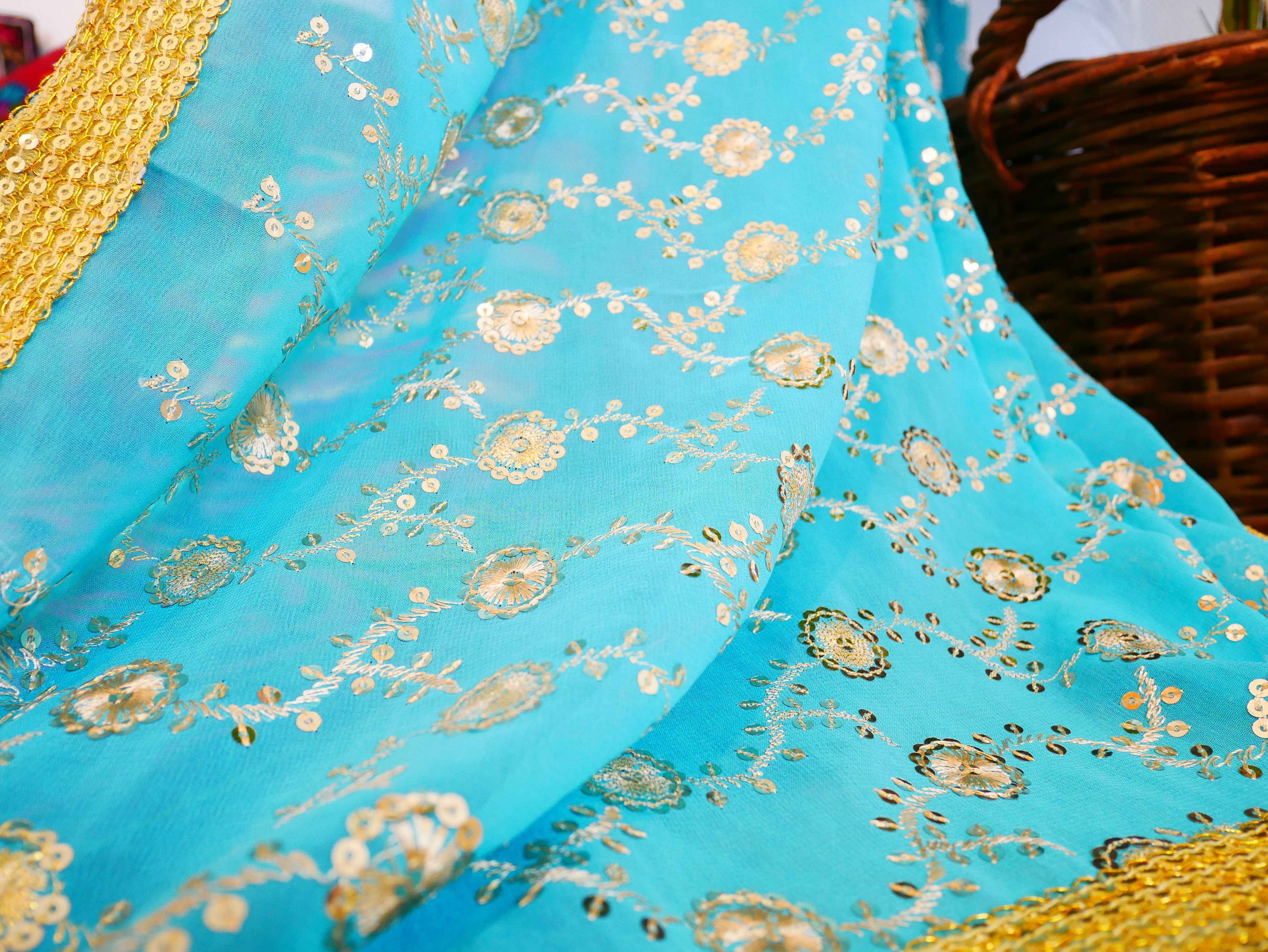 Saree Bed canopy - with handcrafted walnut wood rods and vintage Indian sarees