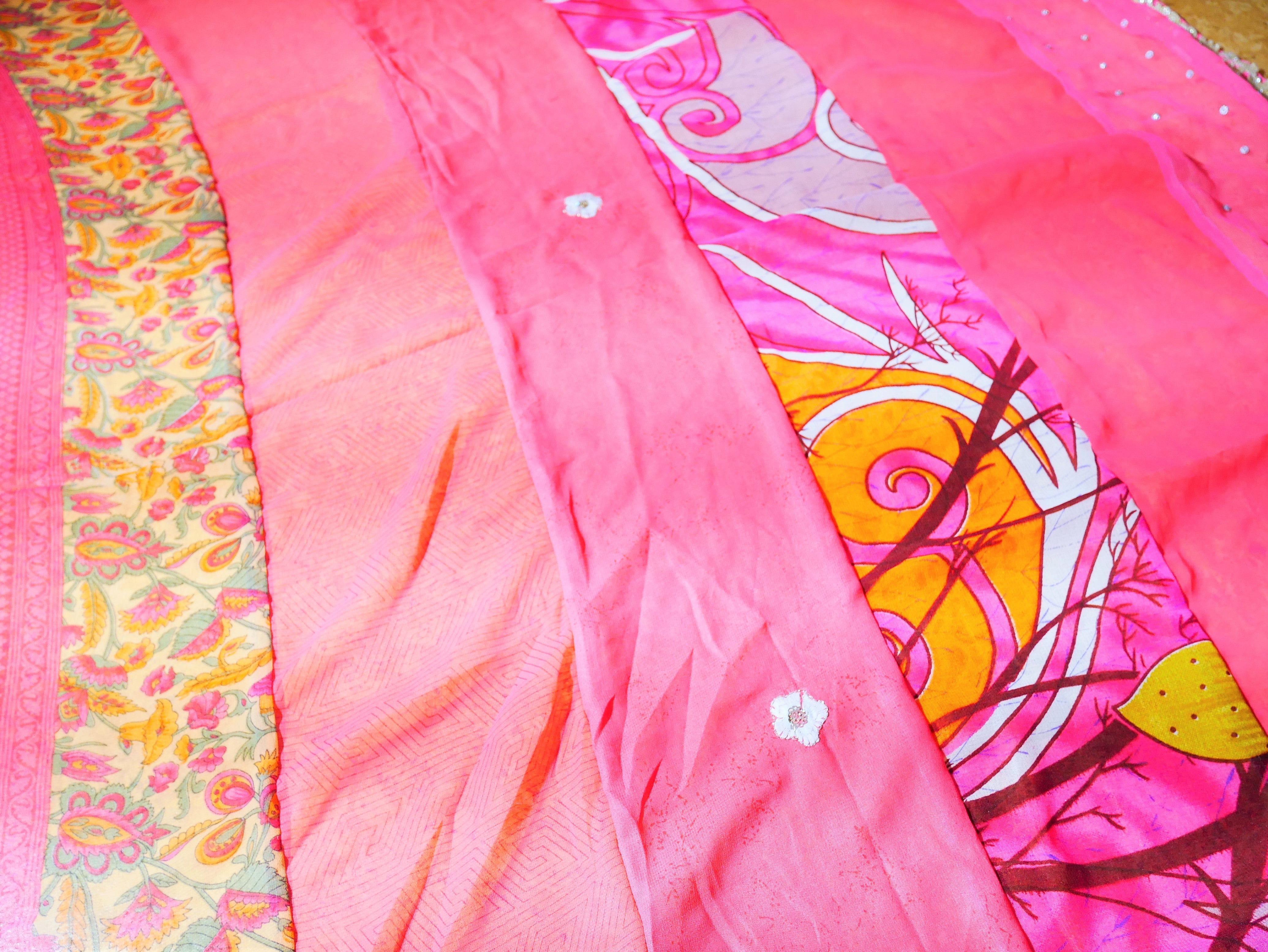Boho saree curtains - Door curtains - Princess room decor - The Shanti Home