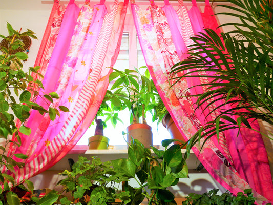 Boho saree curtains - Door curtains - Princess room decor - The Shanti Home