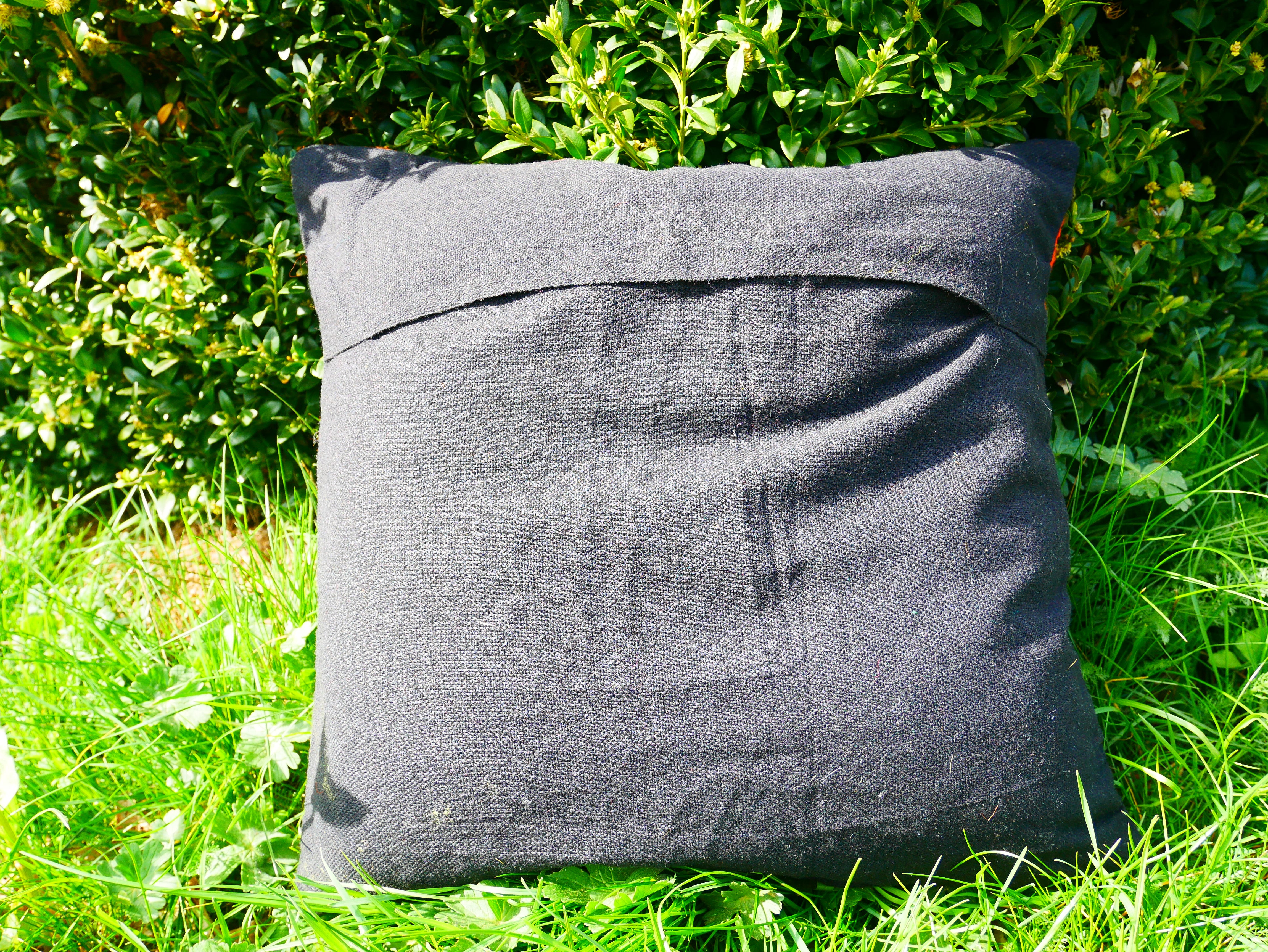 Colorful Kashmiri Crewel Pillow Covers: Handcrafted by Artisans 16x16 inches - The Shanti Home