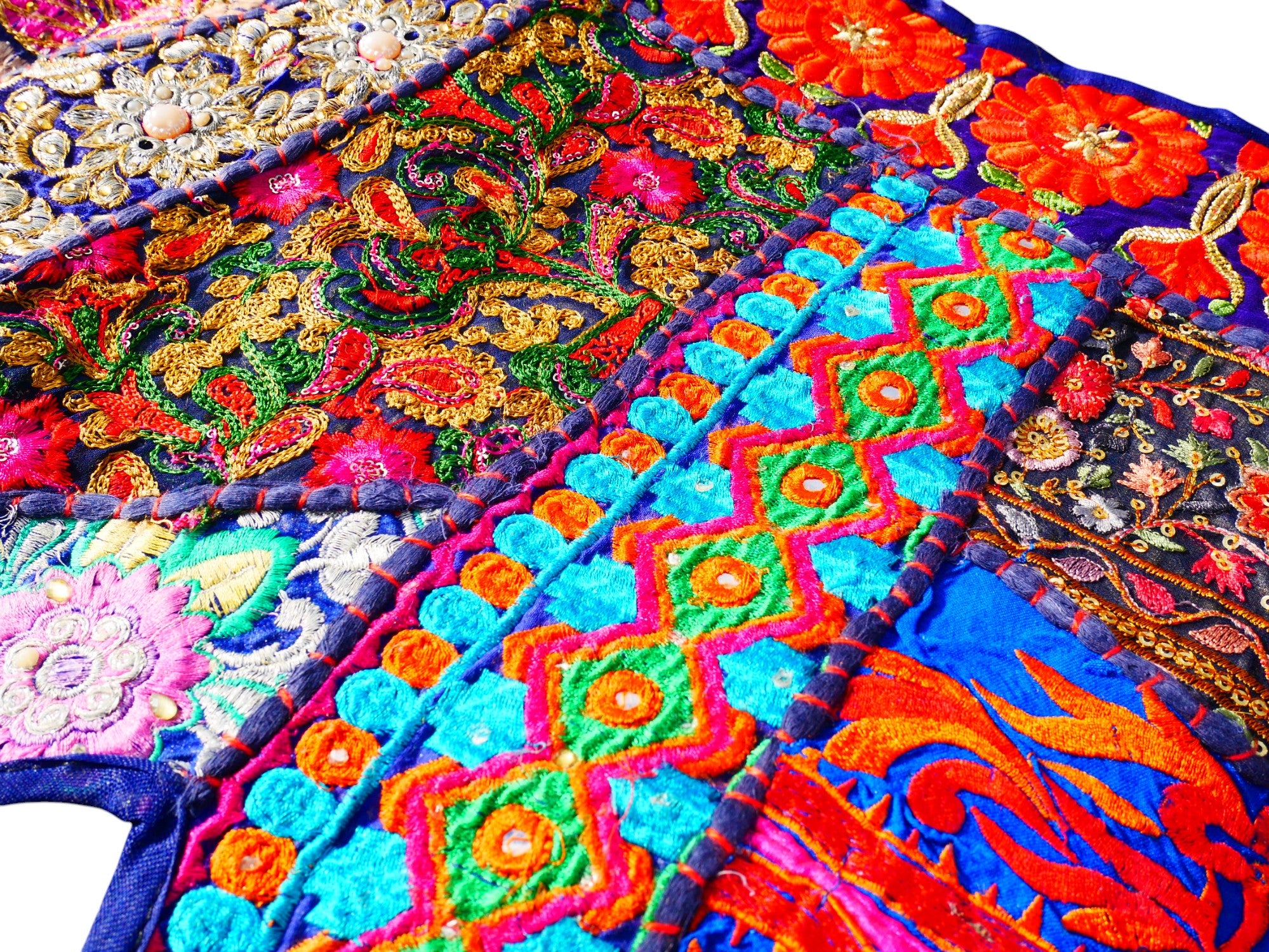 Indian door hanging - Toran - blue wall tapestry for bohemian wall decor and hippie homes