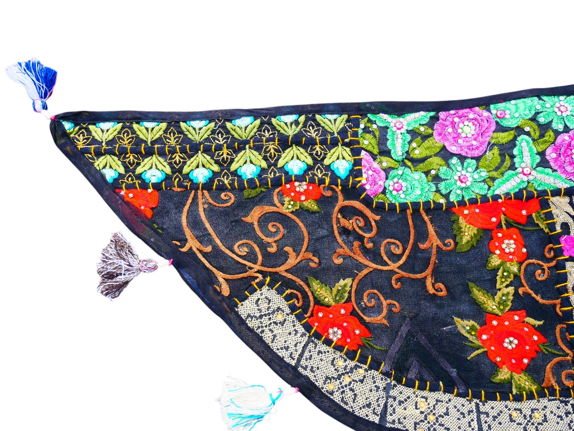 Tapiz indio para colgar en la puerta - Toran - Tapiz de pared colorido para decoración de pared bohemia y hogares hippies