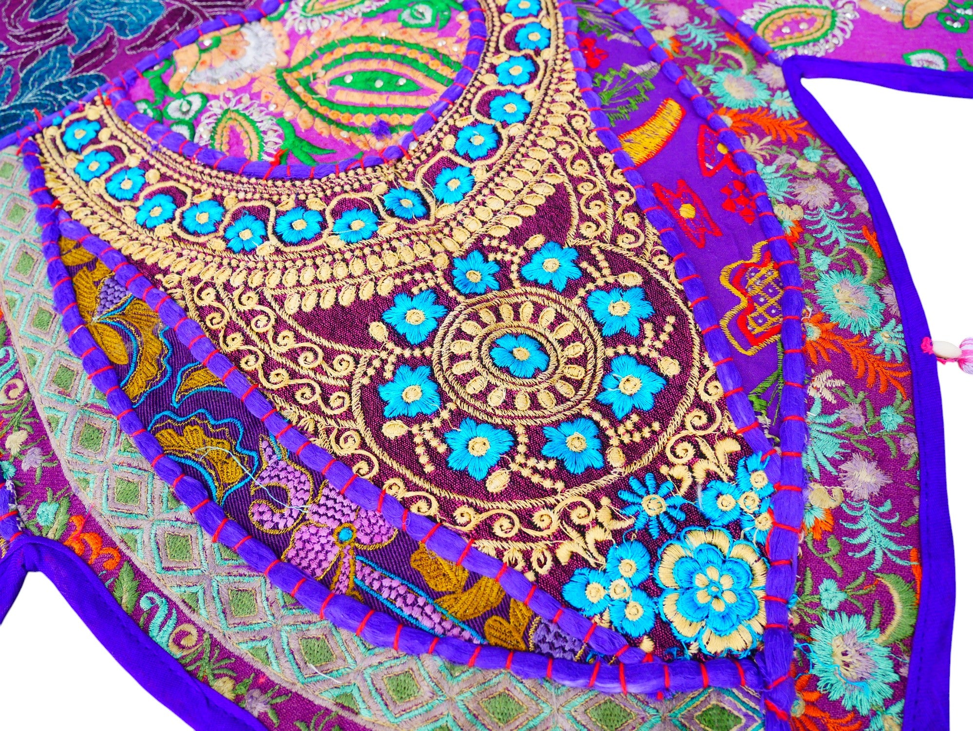 Indian door hanging - Toran - purple wall tapestry for bohemian wall decor and hippie homes
