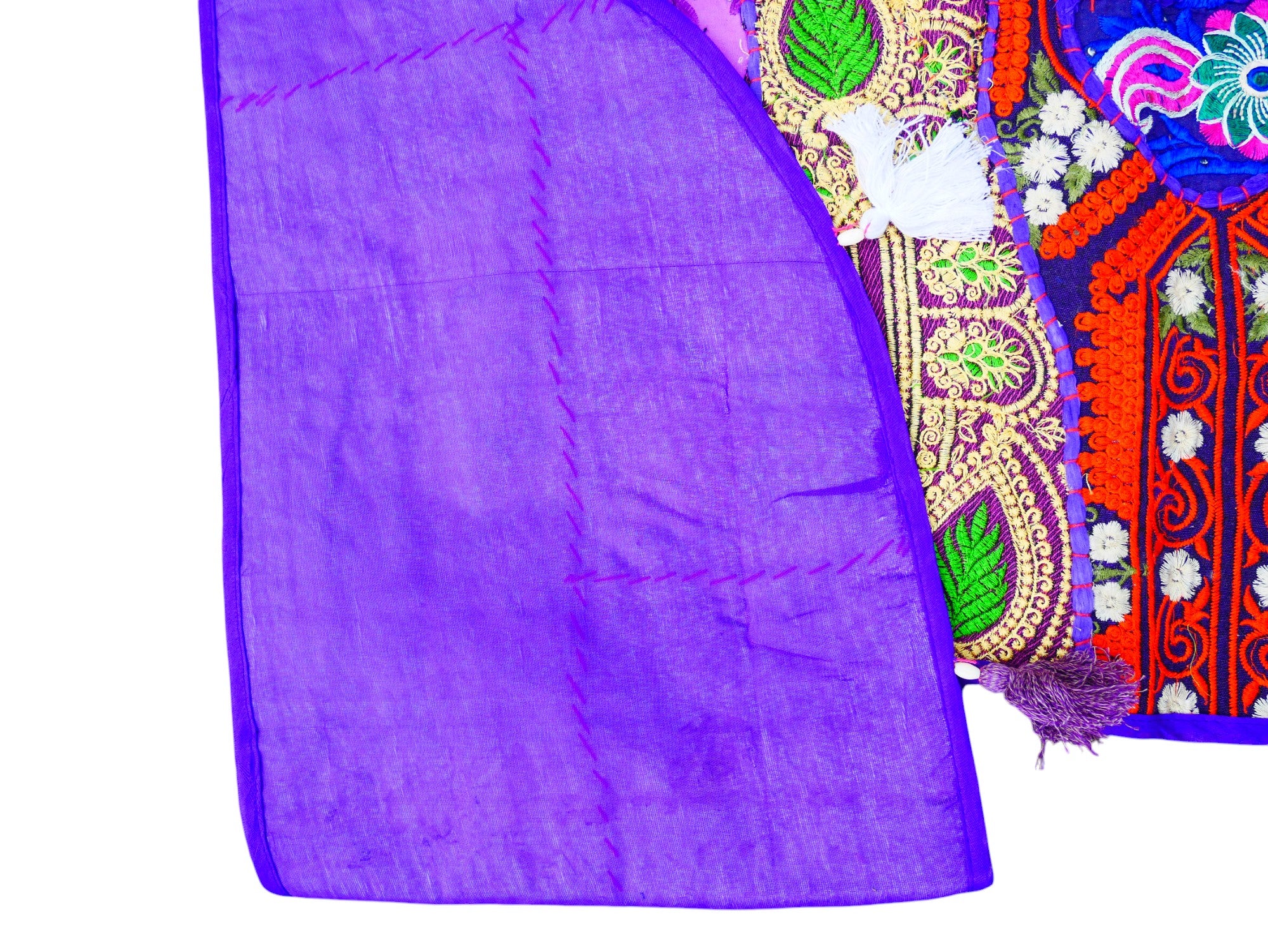 Colgadura de puerta india - Toran - tapiz de pared púrpura para decoración de pared bohemia y hogares hippies