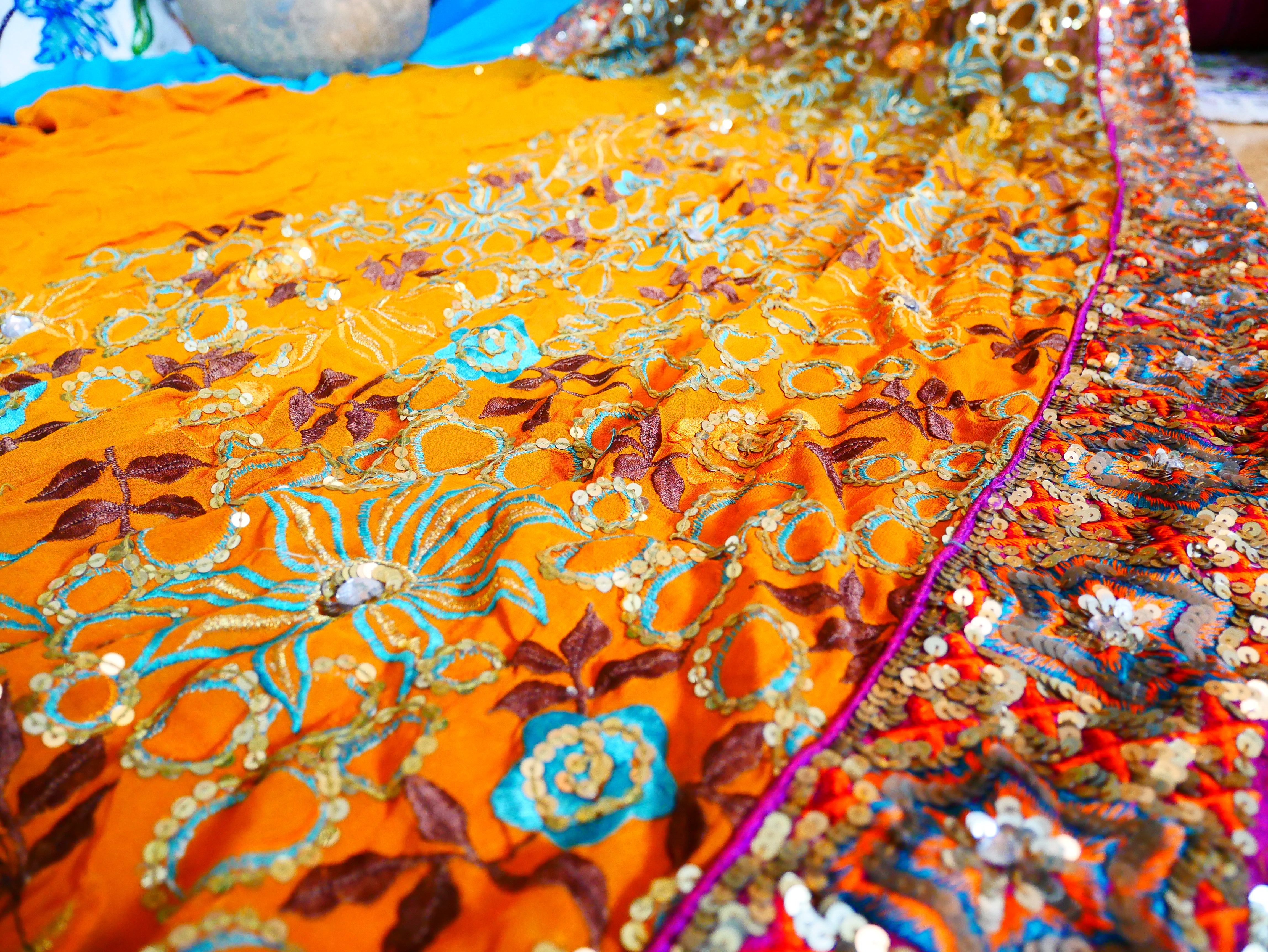 Boho canopy - Wedding Saree tent - bed canopy | hippie decor - Shanti baldachin - The Shanti Home