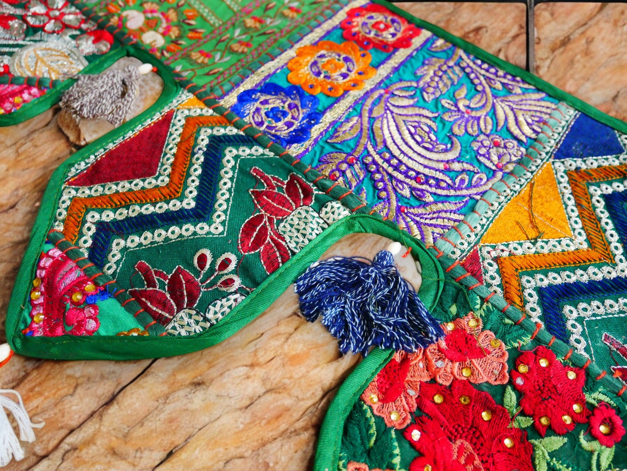 Cenefa de ventana india Toran extragrande de 1,98 m - Adorno para puerta - Decoración de pared hippie