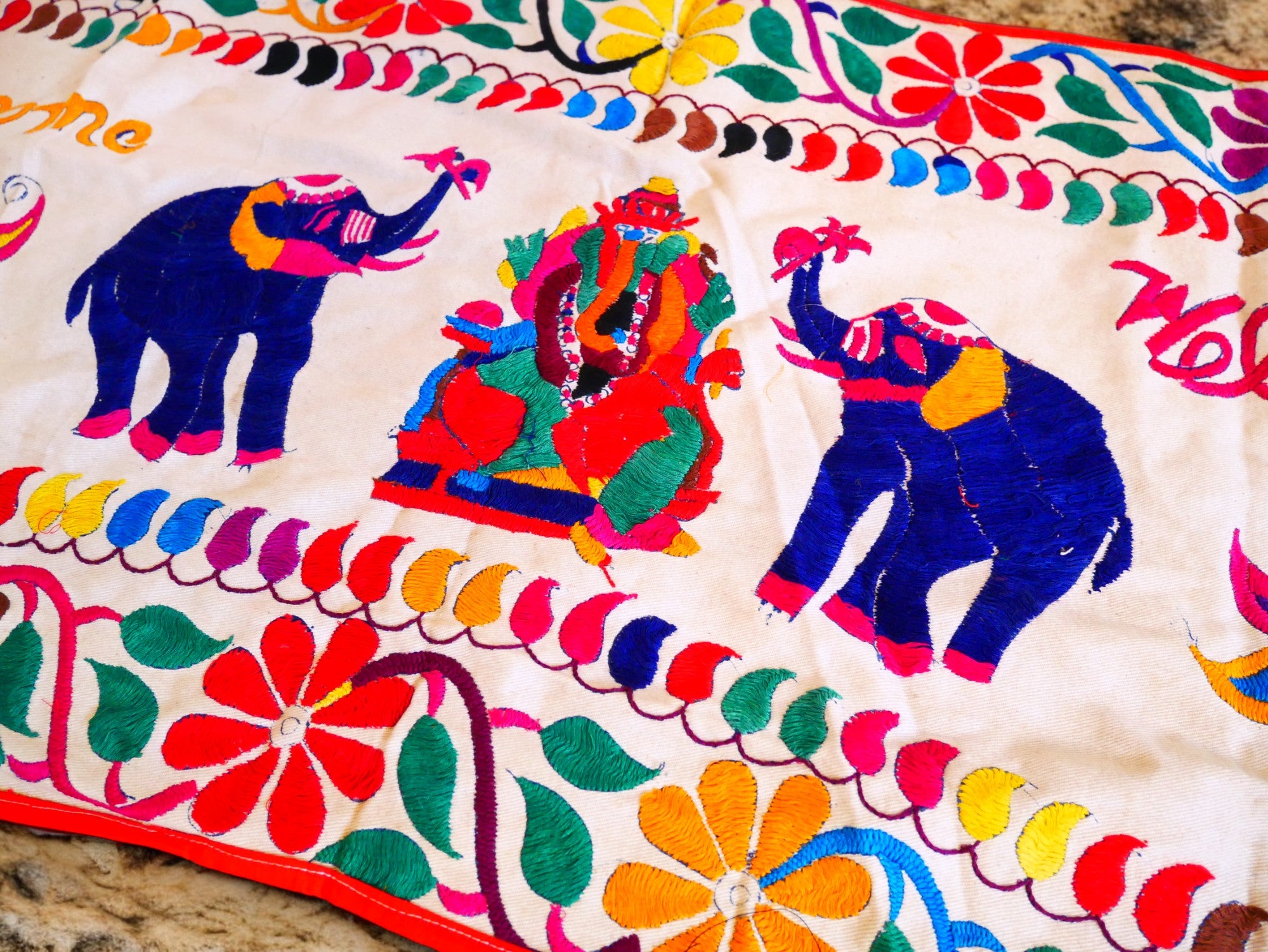 Vintage door valance - colorful Toran - Indian window topper | authentic tribal door decor | boho wall tapestry - bohemian curtain