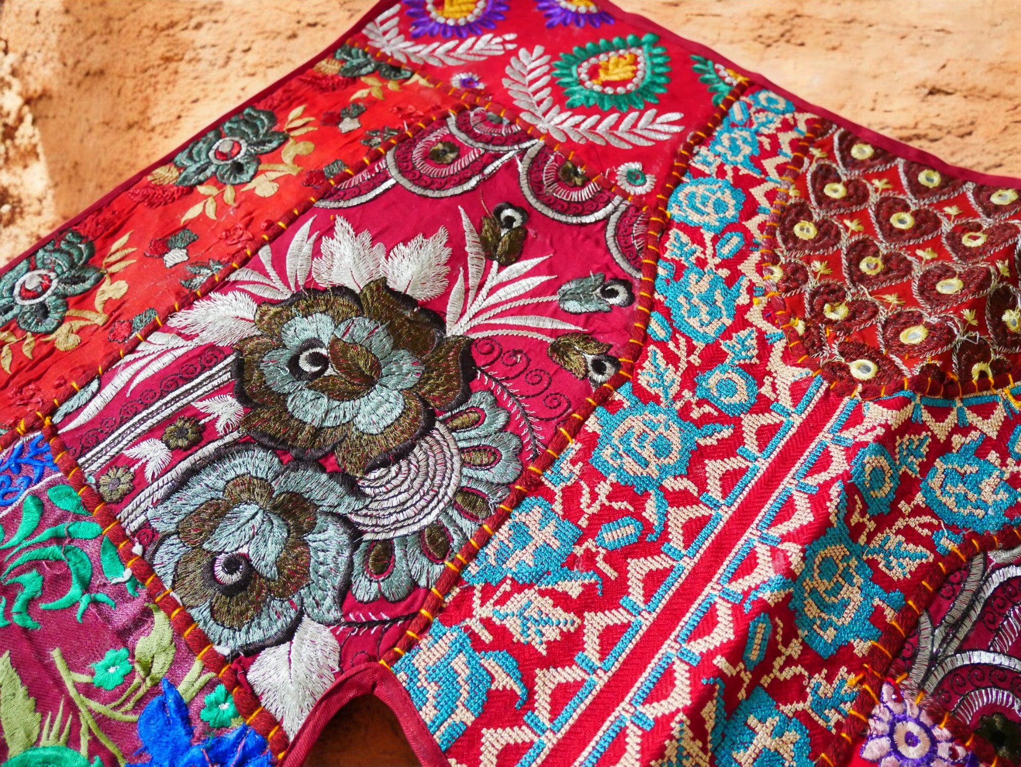 Indian door hanging - Toran - colorful wall tapestry for bohemian wall decor and hippie homes