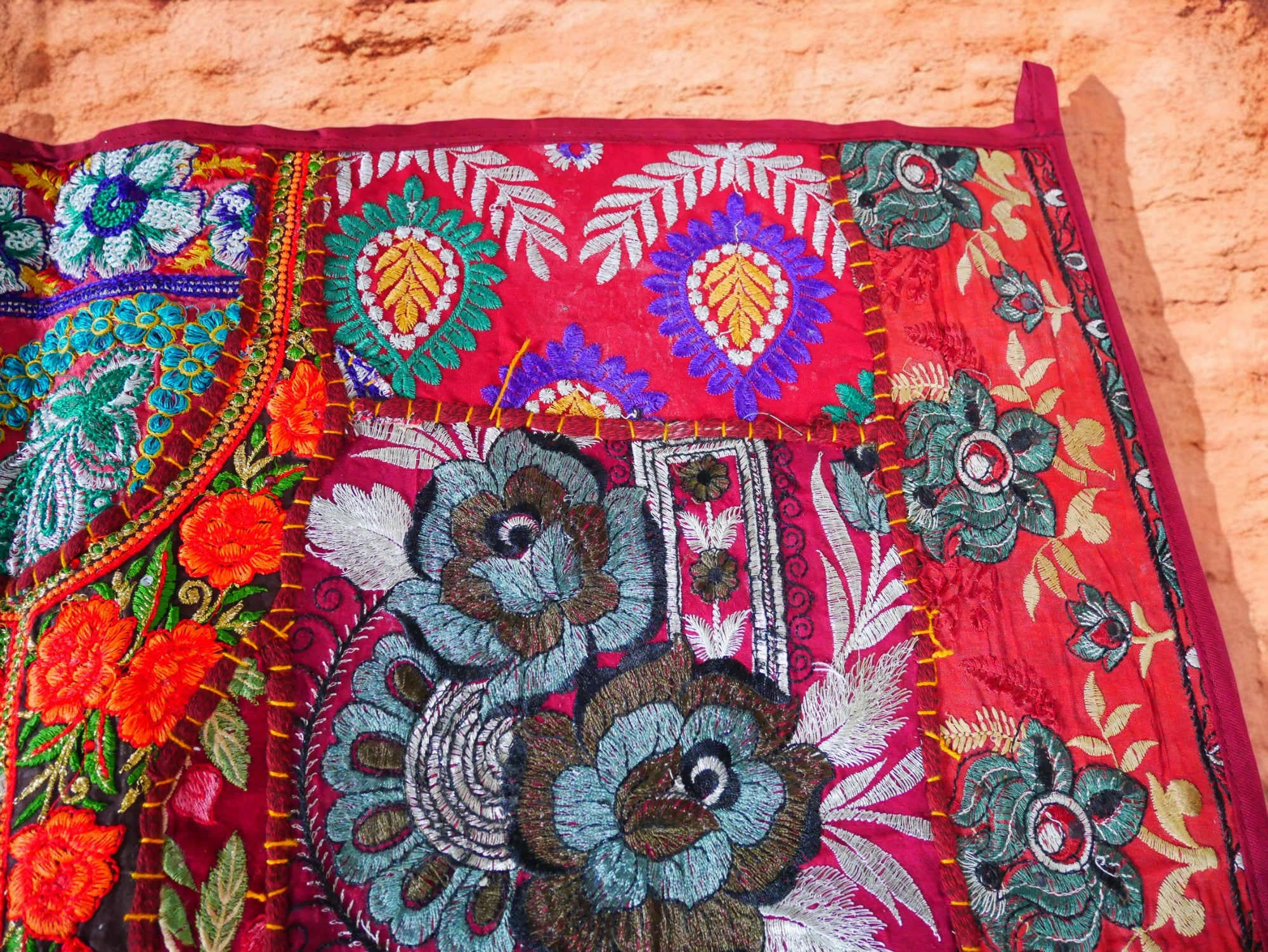 Indian door hanging - Toran - colorful wall tapestry for bohemian wall decor and hippie homes