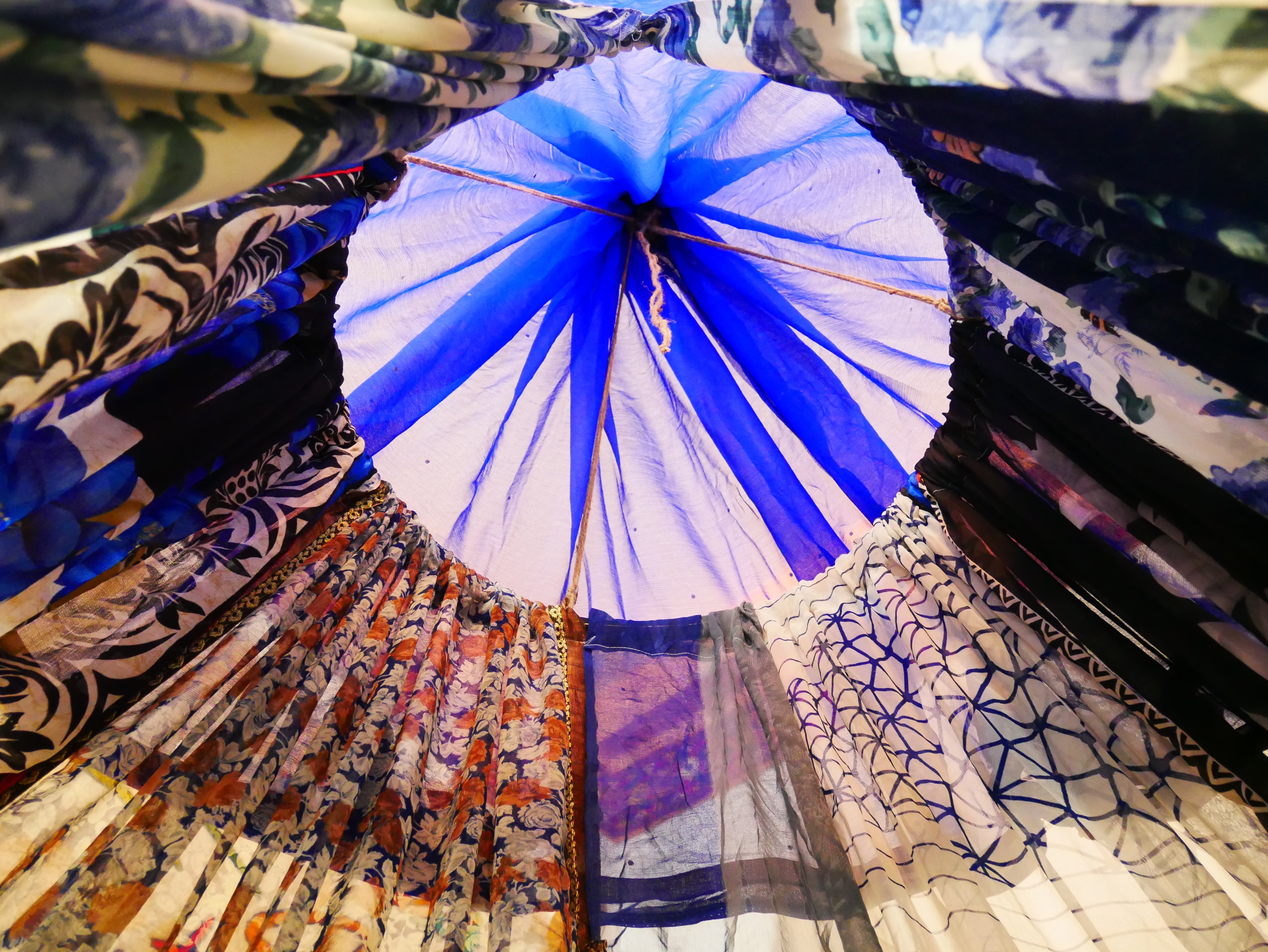 Saree canopy - indoor tent - bed canopy | bohemian wedding backdrop | Indian Hippie decor - floor seating area | meditation room - glamping