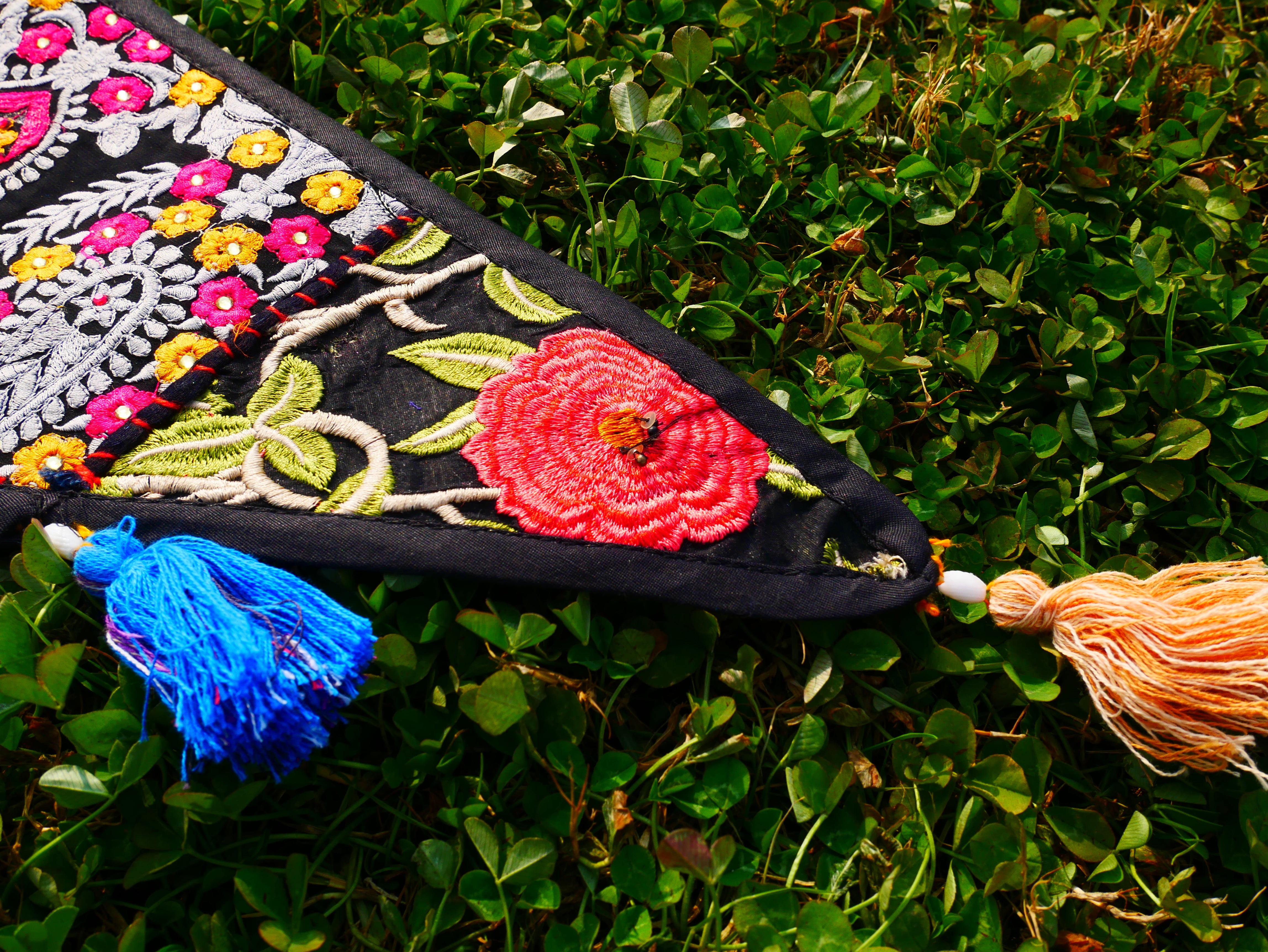 Indian Door hanging - Boho door valance | bohemian wall hanging - patchwork tapestry | multicolor