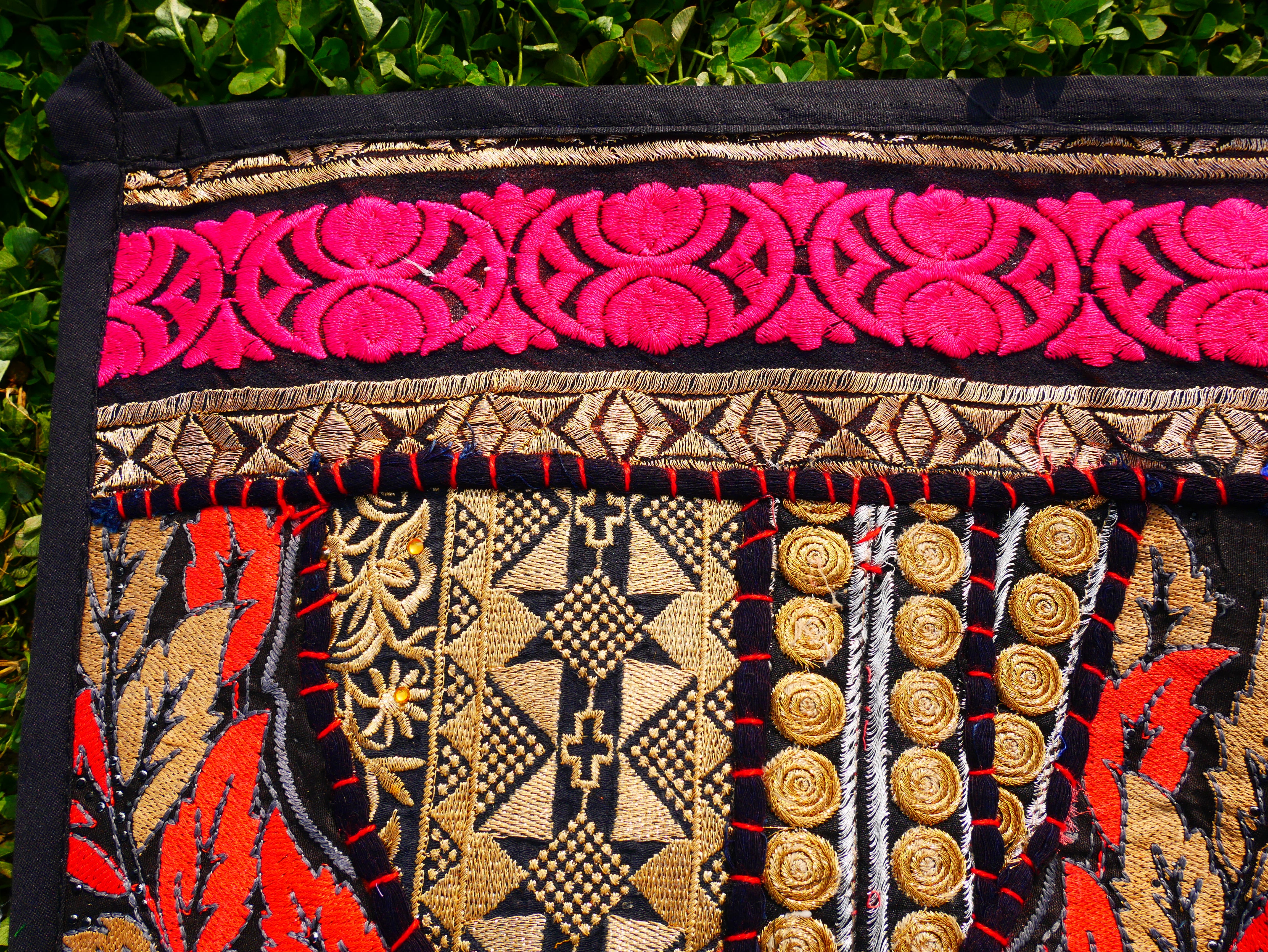 Indian Door hanging - Boho door valance | bohemian wall hanging - patchwork tapestry | multicolor
