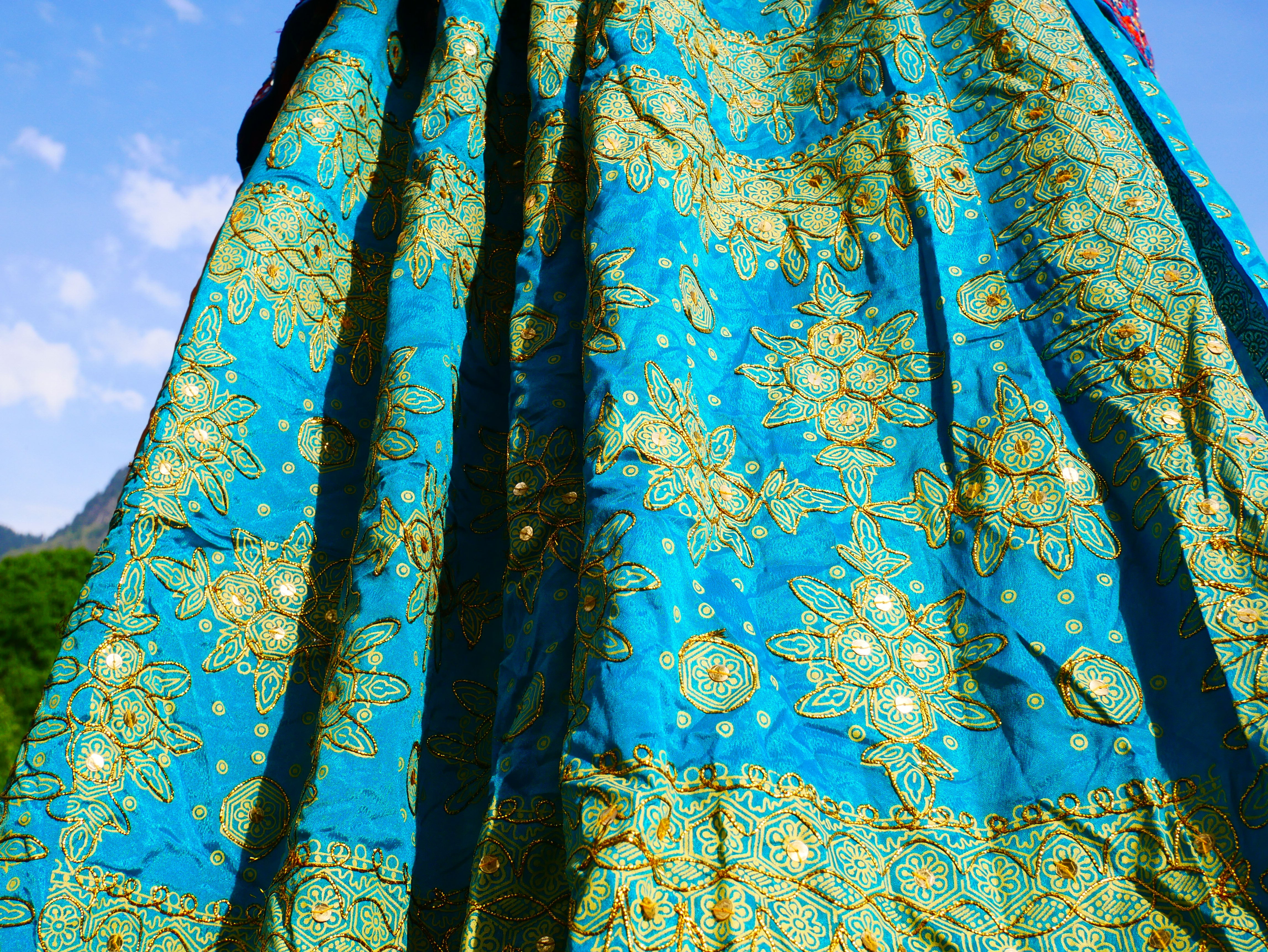 Embroidery canopy - Wedding Saree tent - bed canopy | hippie decor - Shanti baldachin