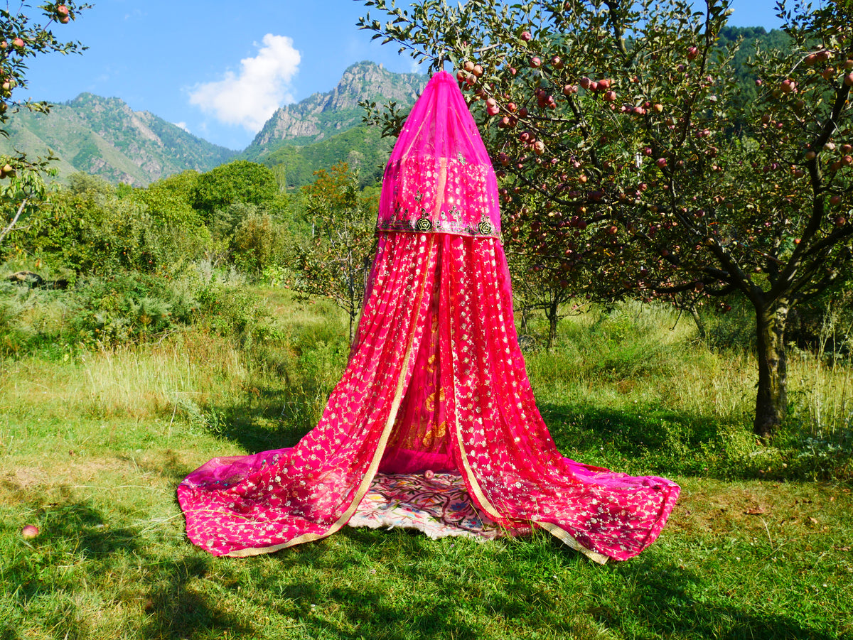 Saree canopy - hanging tent - bed canopy | bohemian wedding backdrop | Indian Hippie decor - floor seating area | meditation room - glamping