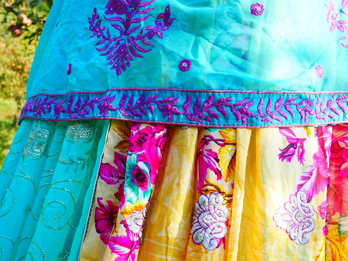 Tienda Shanti Canopy para sari - dosel para cama | Baldaquino de Cachemira para espacios de meditación o rincones de lectura