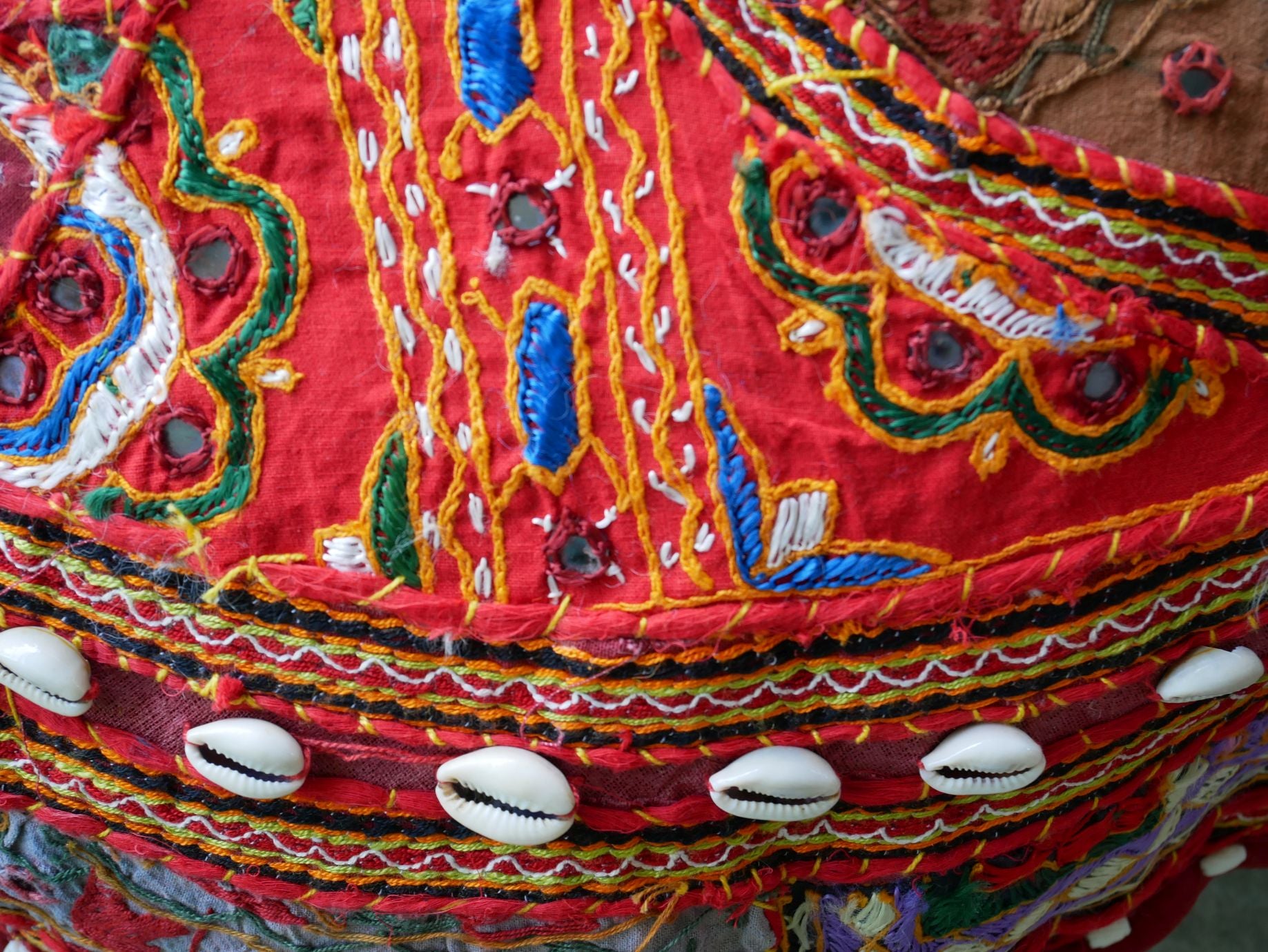 Boho floor pillow - Meditation cushion "Desert Flower" Indian floor seating - large floor cushion | hippie decor bean bag COVER ONLY - The Shanti Home