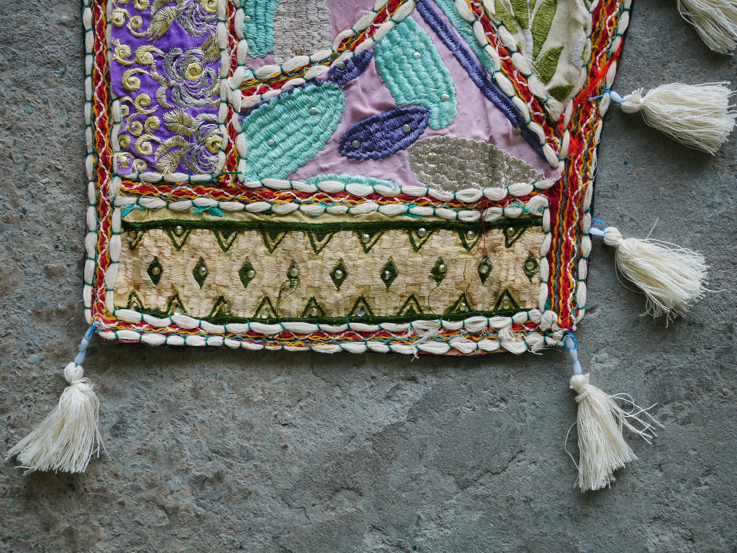 Large Indian Entrance Decor - Toran - Boho Wall Decor - Window Valance - The Shanti Home