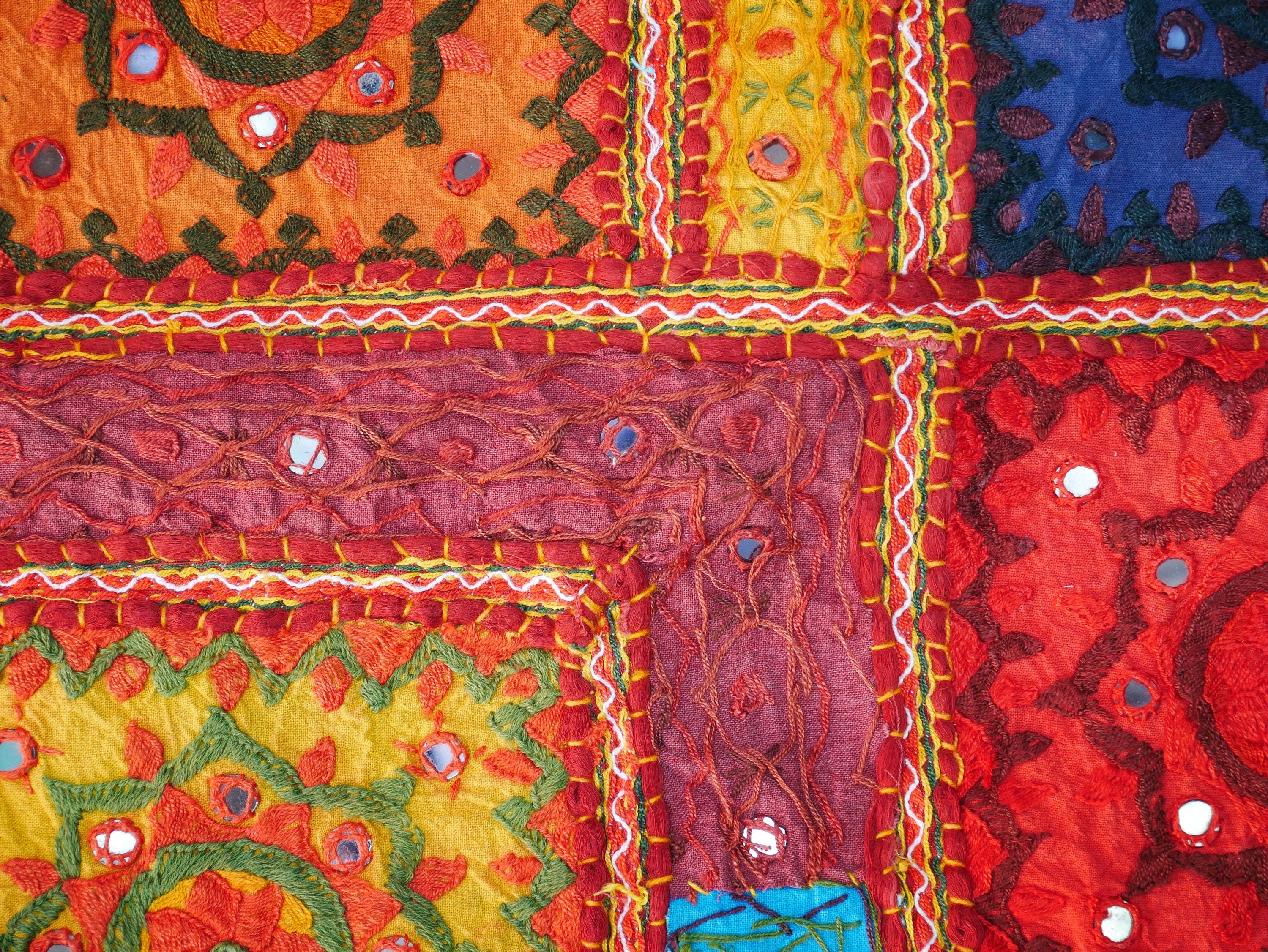 Indian Toran XXL window valance | boho curtain - bohemian wall tapestry | colorful window decor from the Thar desert - The Shanti Home