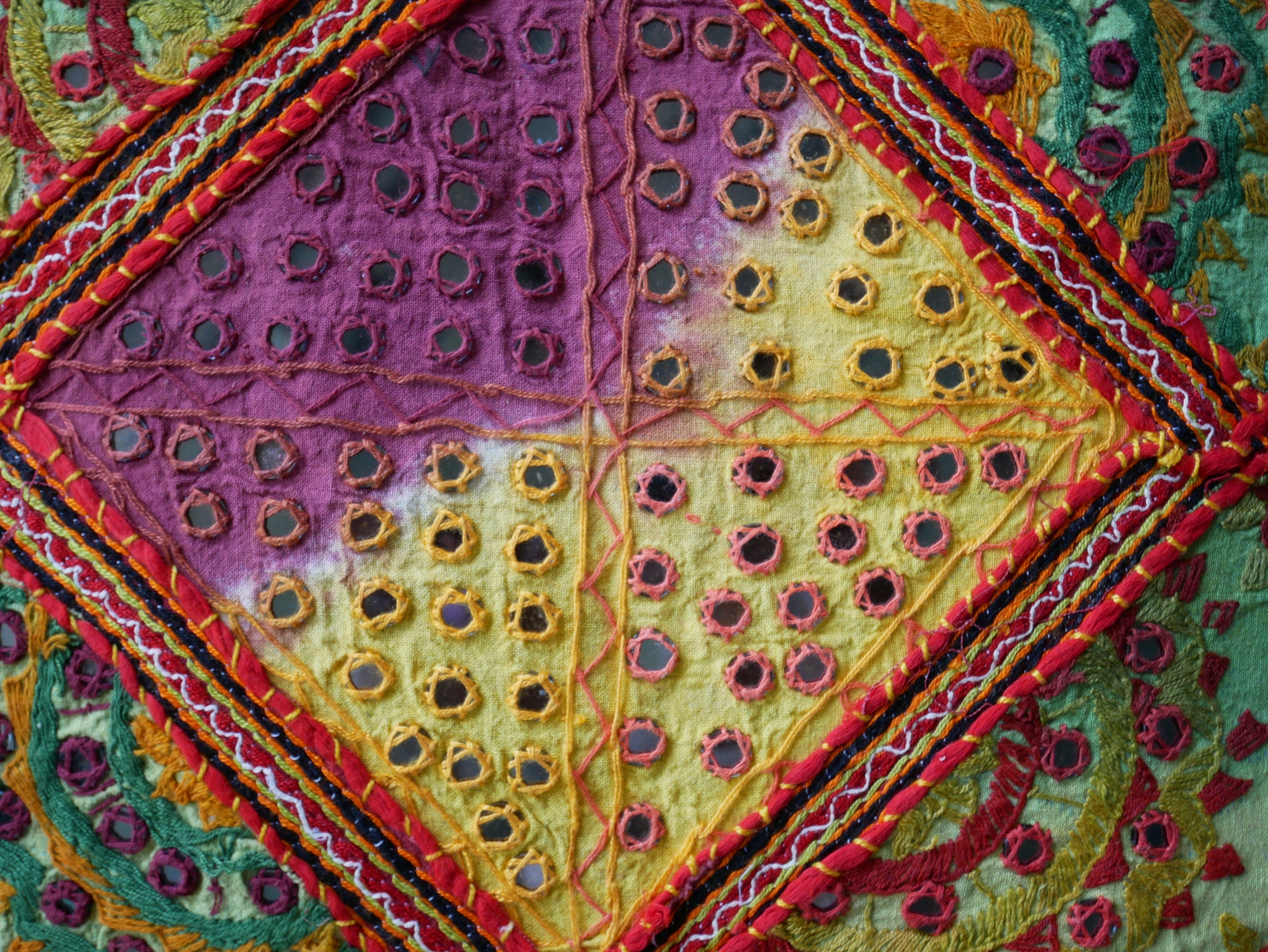 Boho floor pillow - Meditation cushion "Desert Flower" Indian floor seating - large floor cushion | hippie decor bean bag COVER ONLY - The Shanti Home