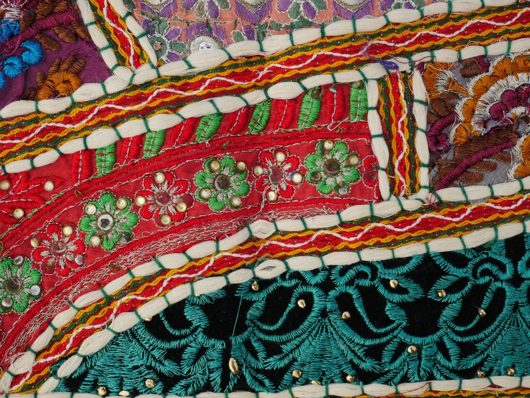 Indian Toran - door hanging | Boho window valance - hippie boho curtain | handmade door curtain Bohemian wall decor - colorful home decor - The Shanti Home
