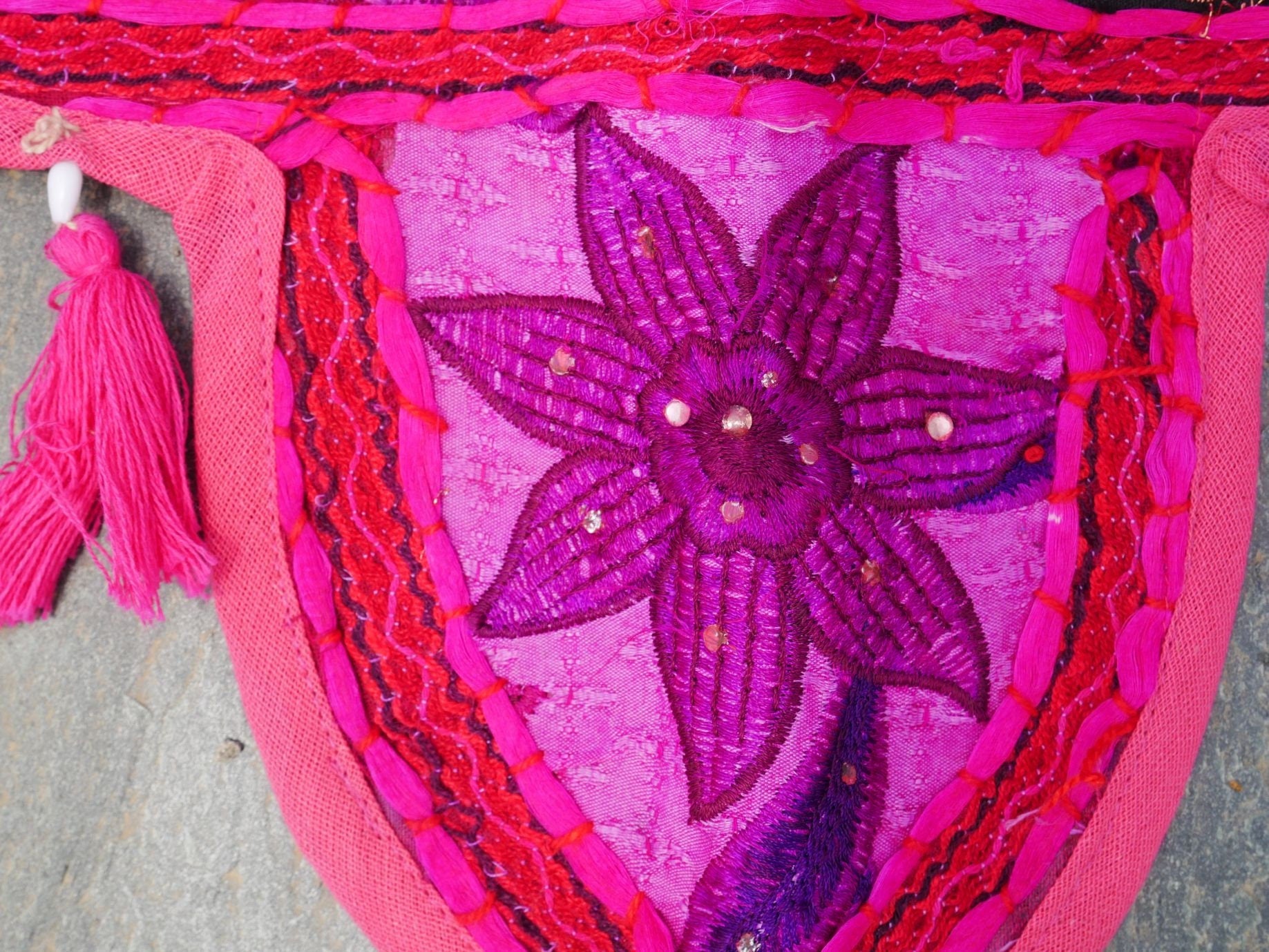 Indian Toran - colorful door hanging | boho wall decor - window valance - The Shanti Home