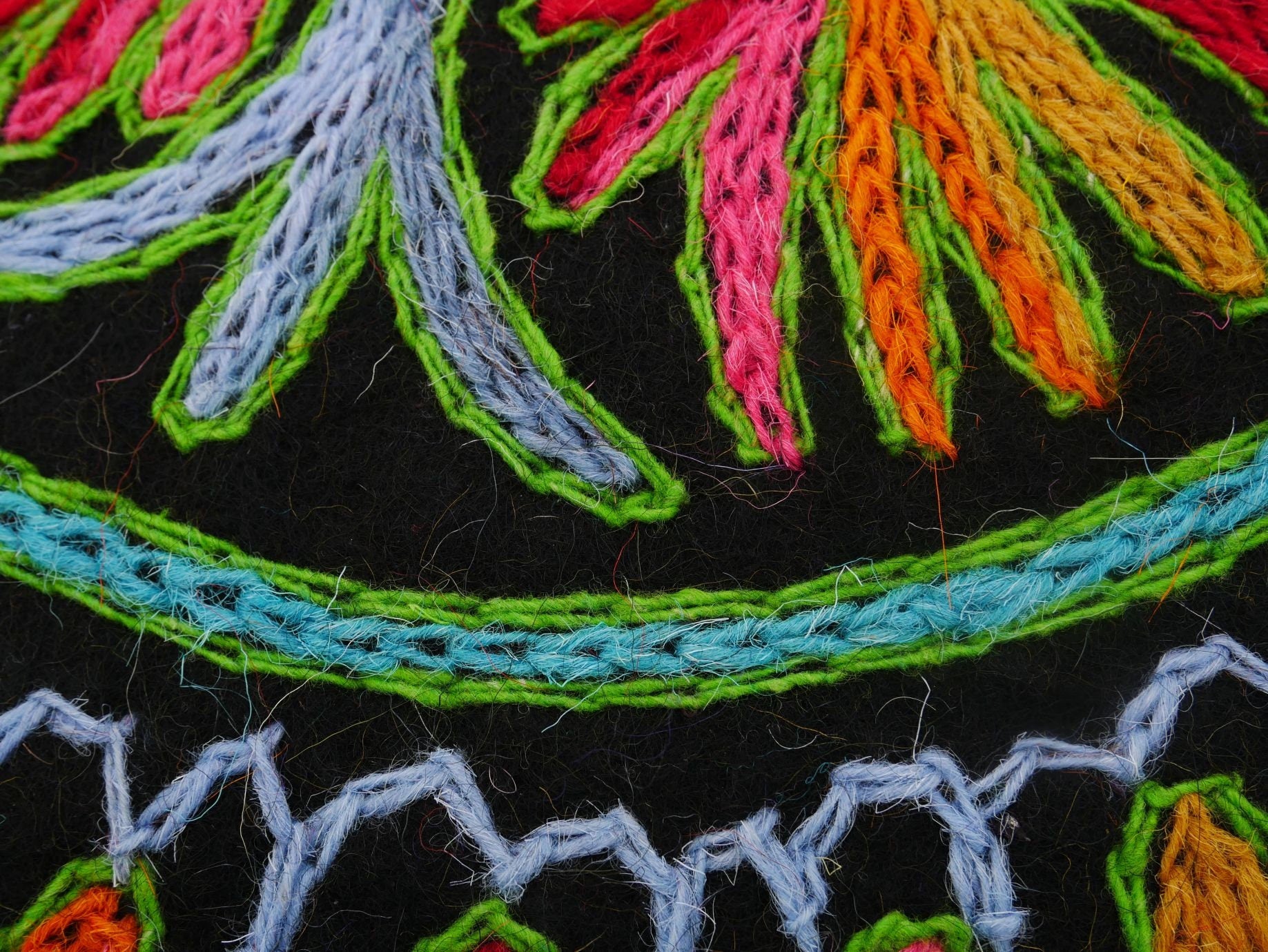 Floor seating pad, meditation cushion felted chair pad | boho seat pad - Namda - The Shanti Home