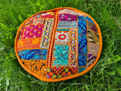 Round floor pillow - floor cushion cover - meditation cushion