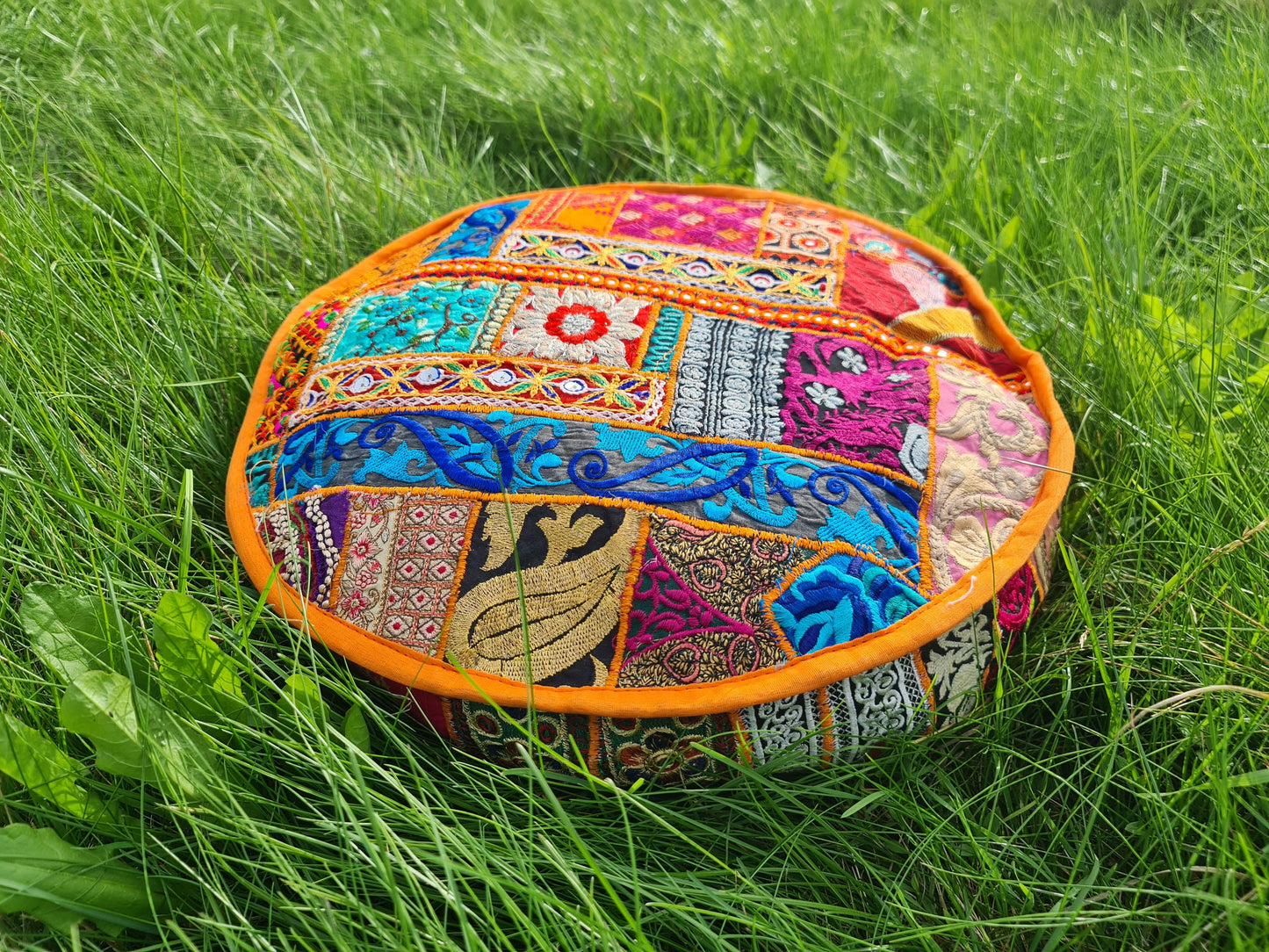 Round floor pillow - floor cushion cover - meditation cushion