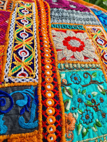 Round floor pillow - floor cushion cover - meditation cushion