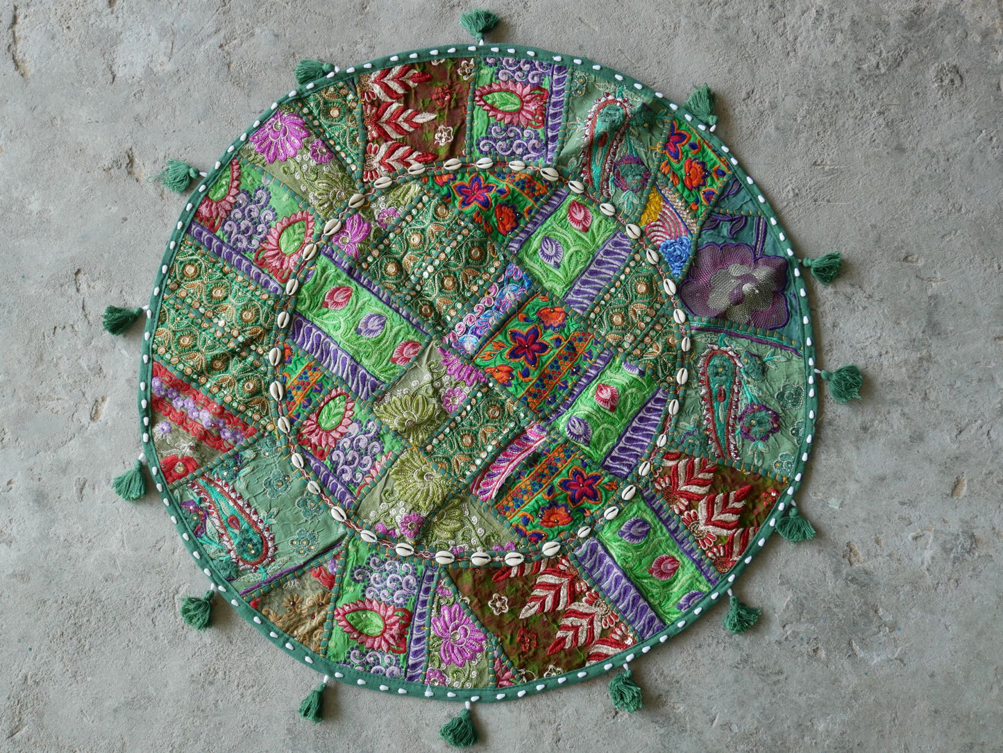 Floor pillow "Masala" - Indian floor seating | Colorful meditation cushion - boho floor pillow - Cover only