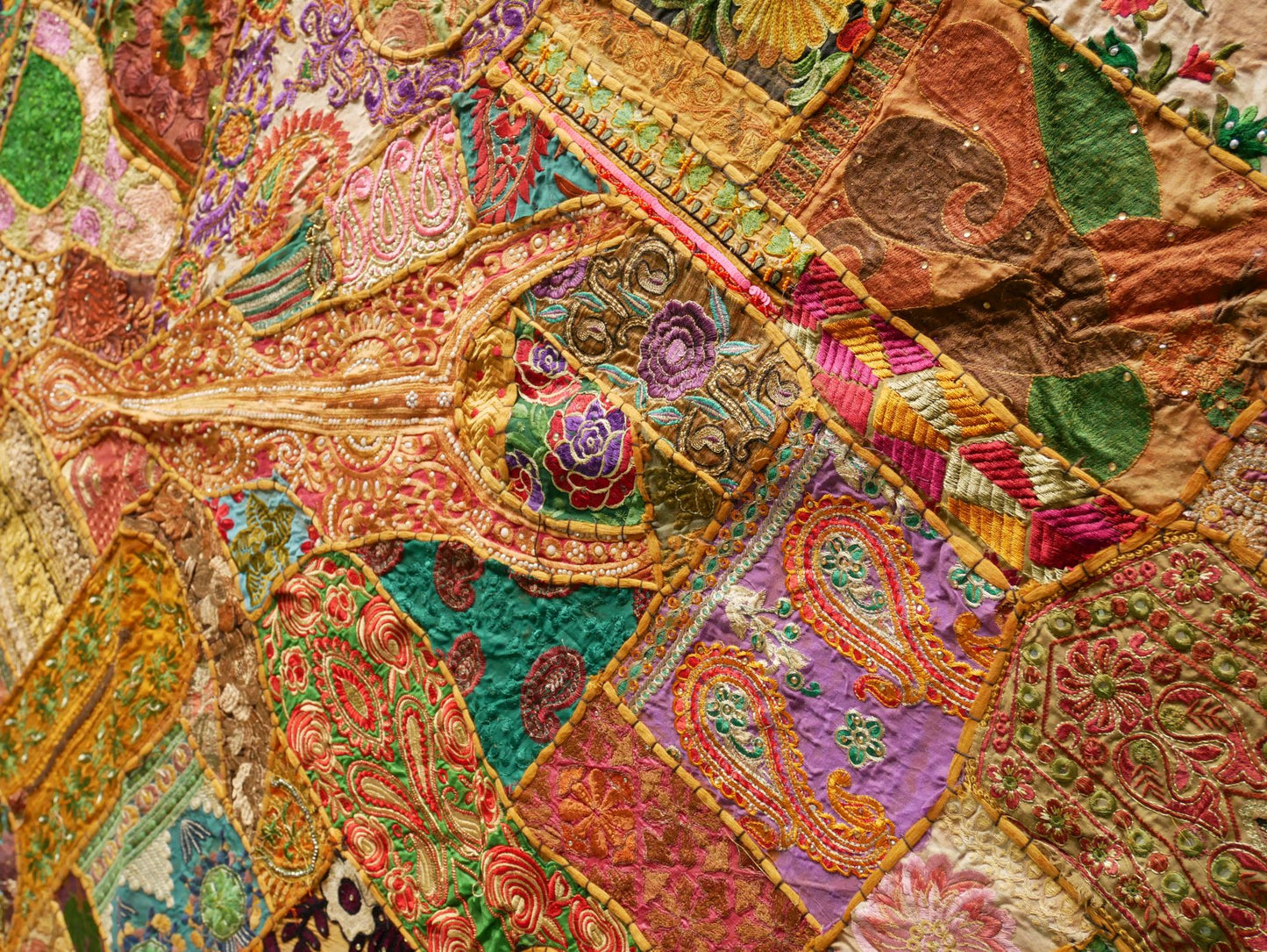 Hippie wall tapestry "Masala" Indian wall hanging - bohemian hippie wall decor