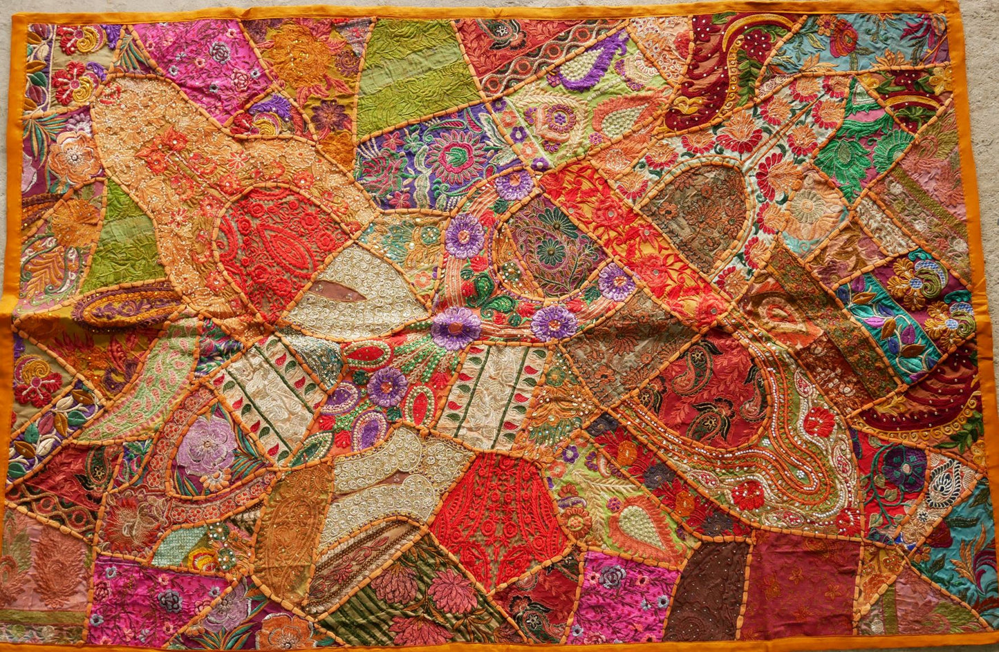 Hippie wall tapestry "Masala" Indian wall hanging - bohemian hippie wall decor