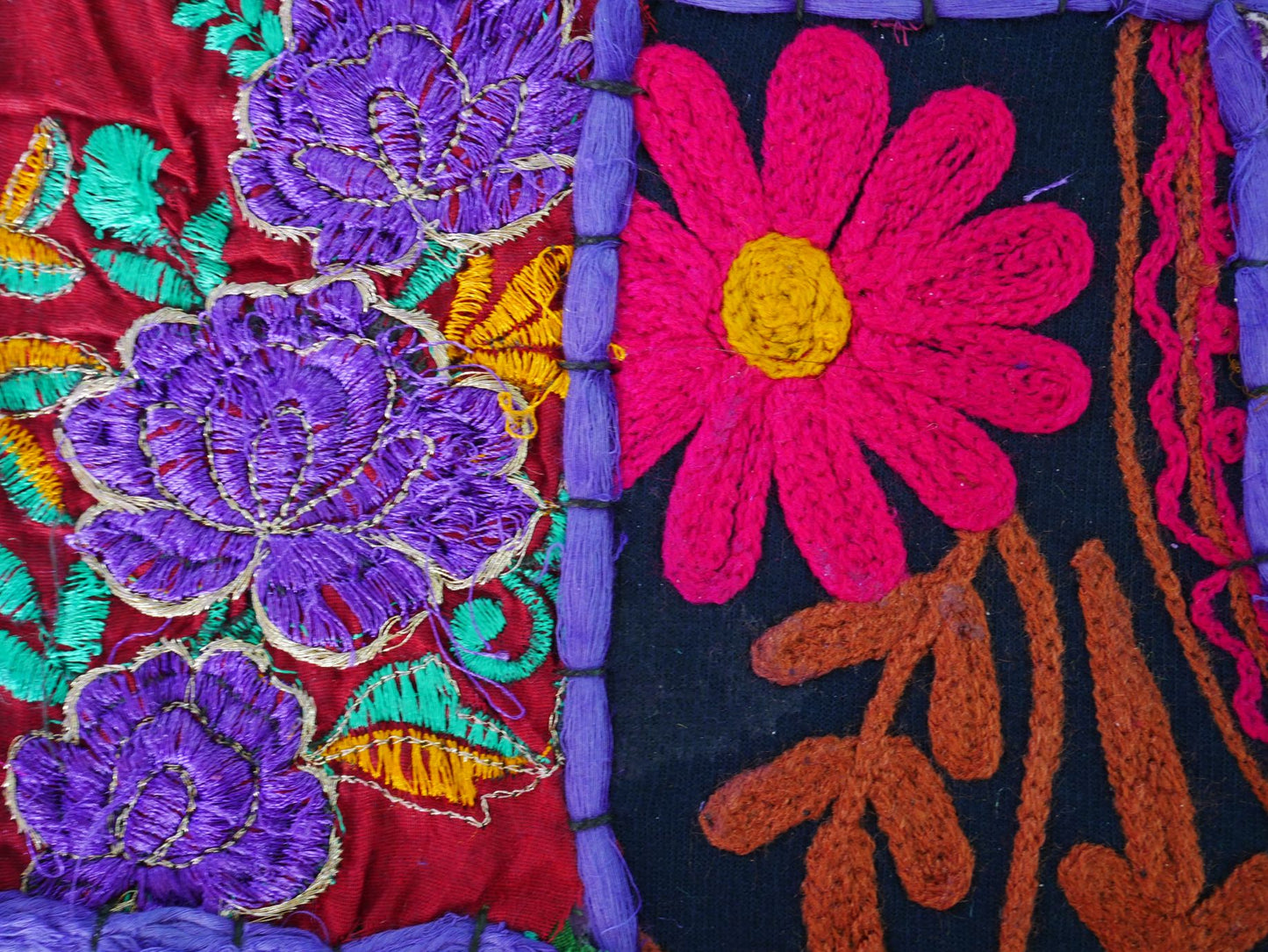 Table runner - wall tapestry boho style Indian wall hanging colorful table runner
