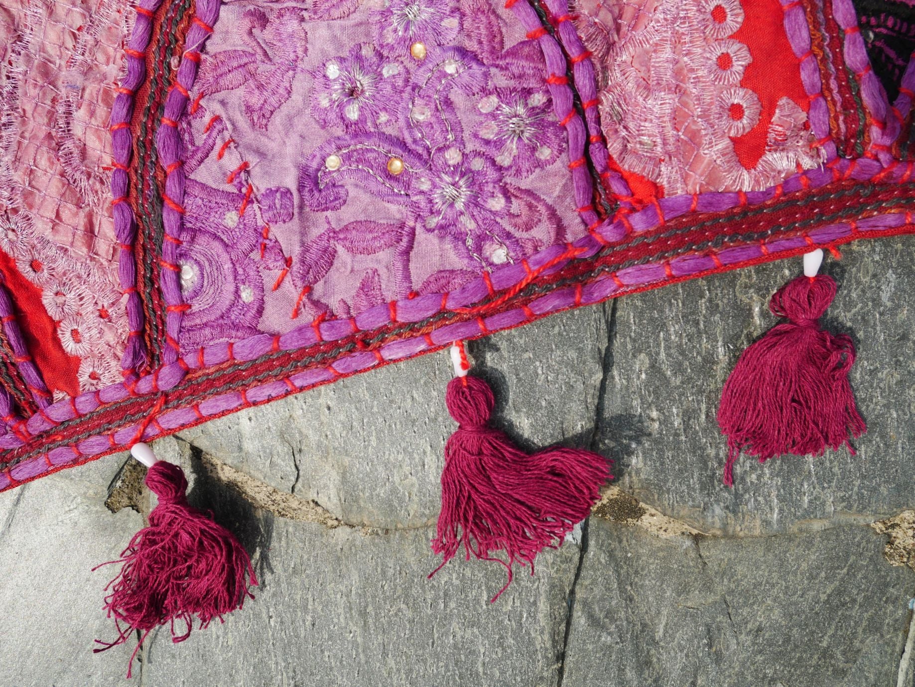 Large Door Hanging 78" Indian Entrance Decor - Toran - Boho Wall Decor - Window Valance - The Shanti Home