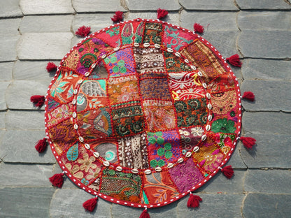 Floor pillow "Shanti Heart" large floor cushion cover or meditation cushion (cover only) - The Shanti Home